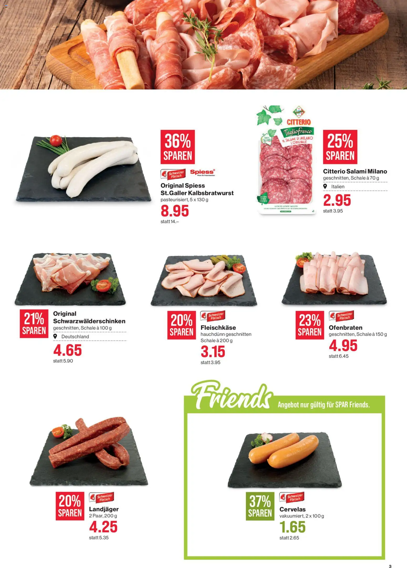 SPAR aktionen – gültig ab 25.06.2026 | Seite: 3 | Produkte: Salami