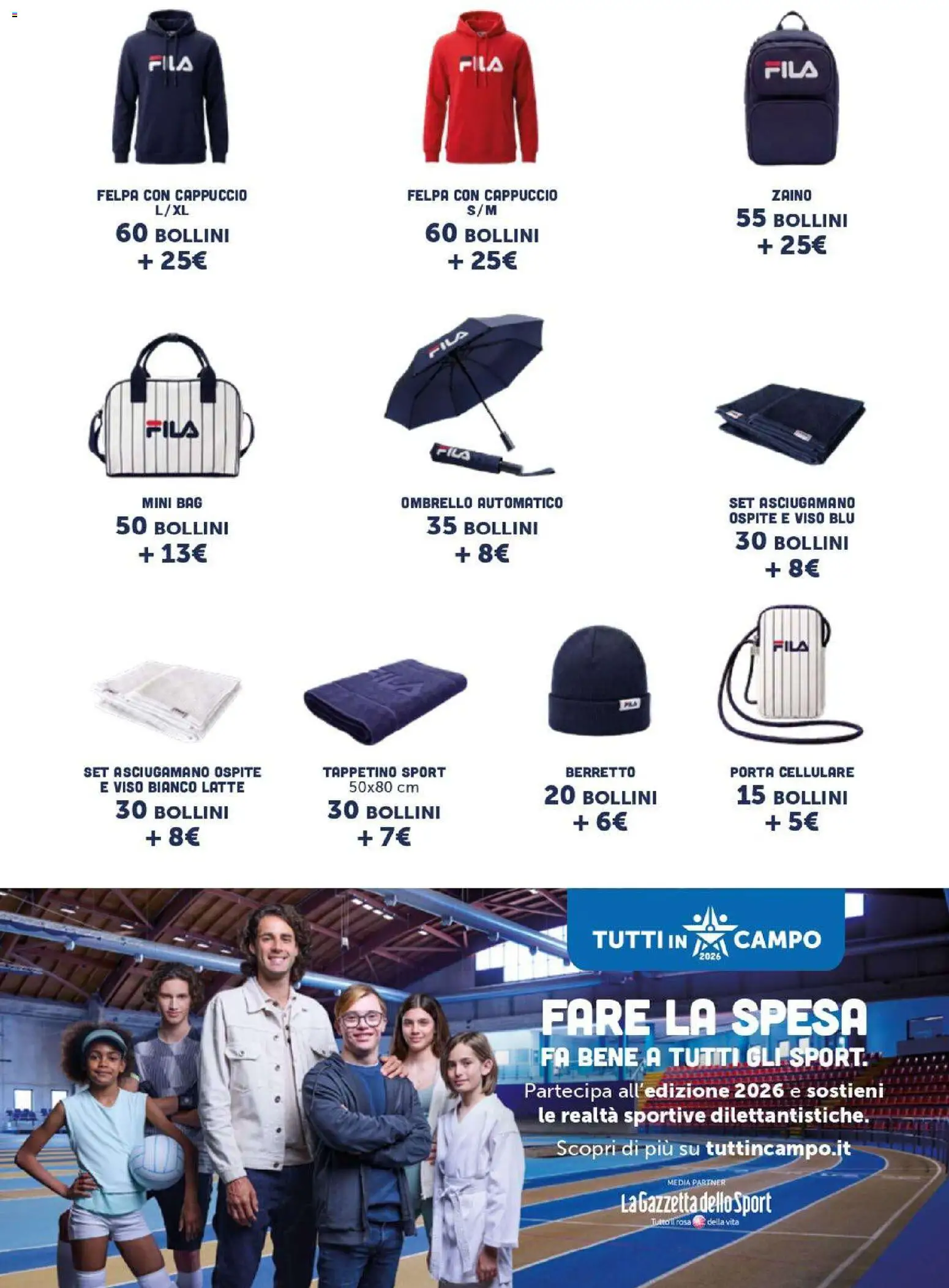 Volantino Famila del 15/10/2026 | Pagina: 56 | Prodotti: Felpa, Latte, Ombrello, Cappuccio