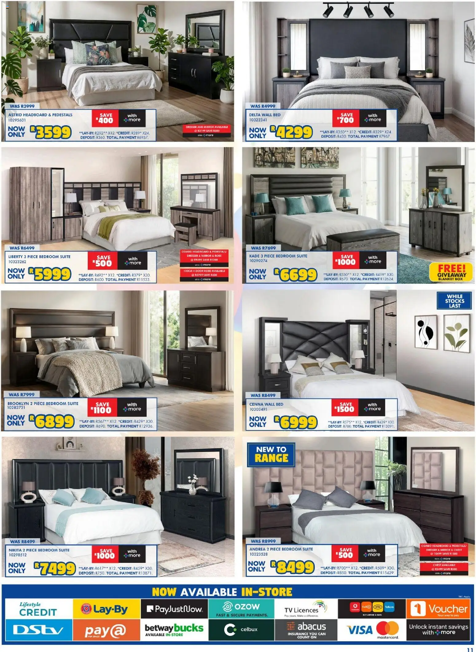 New Russells catalogue – valid from 16/07/2026 | Page: 11 | Products: Blanket box, Bed, Box, Mirror