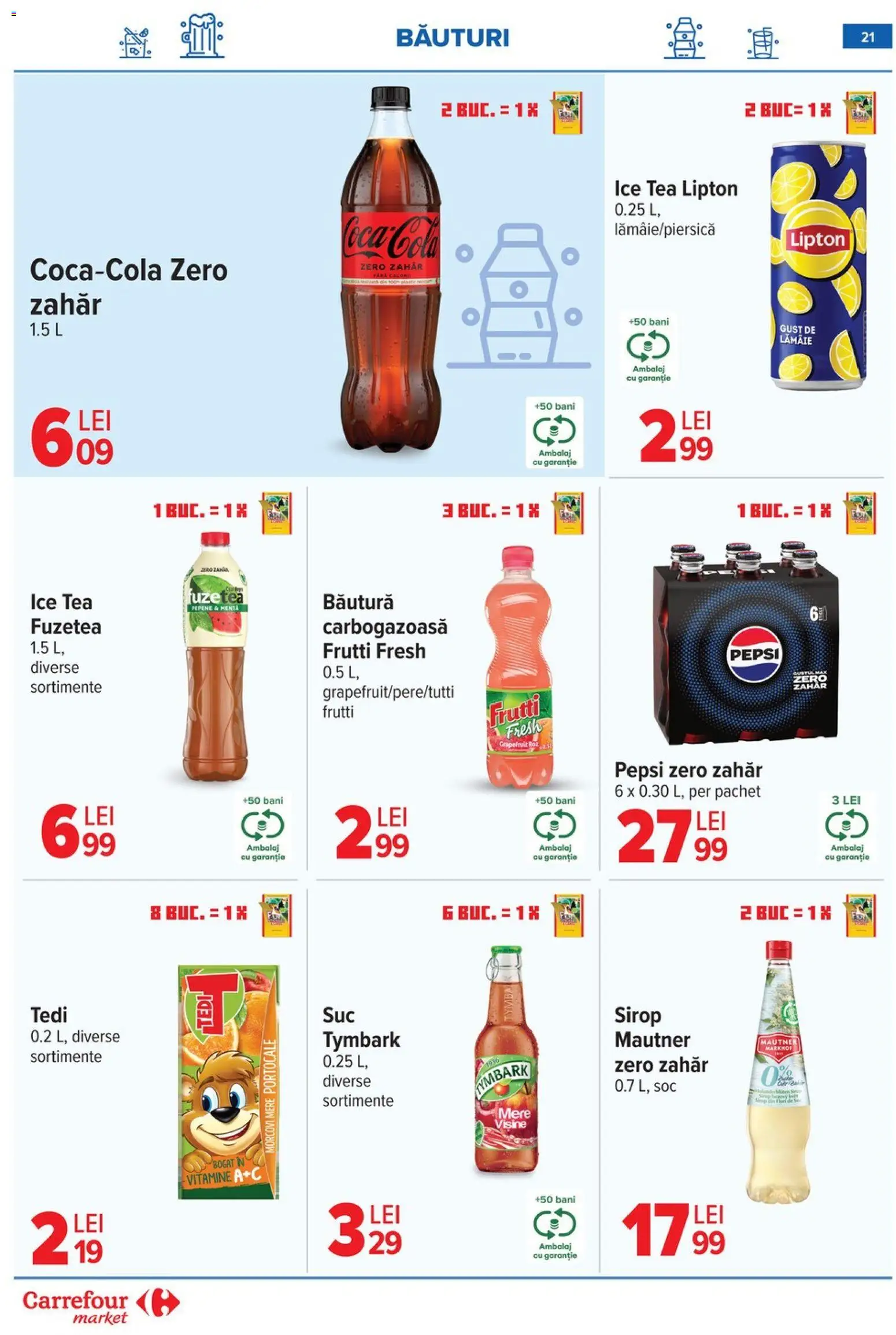 Noul catalog Carrefour – valabil de la 20.05.2026 | Pagină: 21 | Produse: Portocale, Sirop, Morcovi, Zahăr