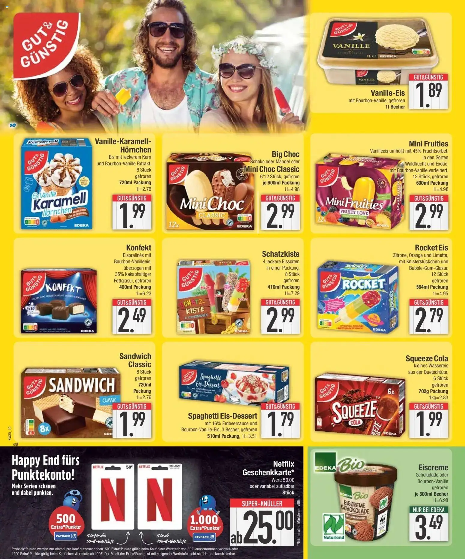 Edeka prospekt Ingolstadt-Gerolfing – gültig ab 20.07.2026 | Seite: 10 | Produkte: Cola, Schokolade, Eiscreme, Eis