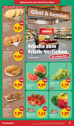 Penny Markt Eröffnung in 3550 Langenlois ab 16.07.2026 gültig | Seite: 2 | Produkte: Obst, Wassermelone, Creme