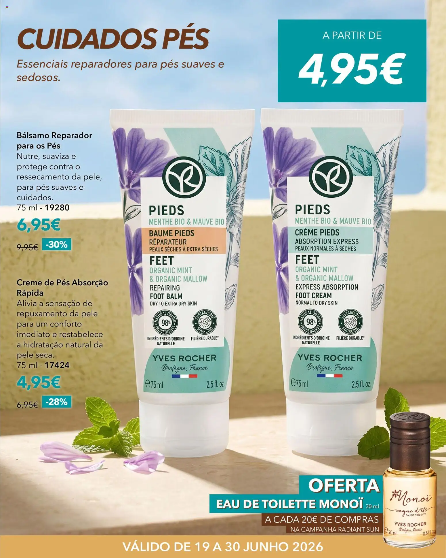 Yves Rocher Radiant sun │ válido de 19/06/2026 | Página: 16 | Produtos: Eau de toilette, Creme