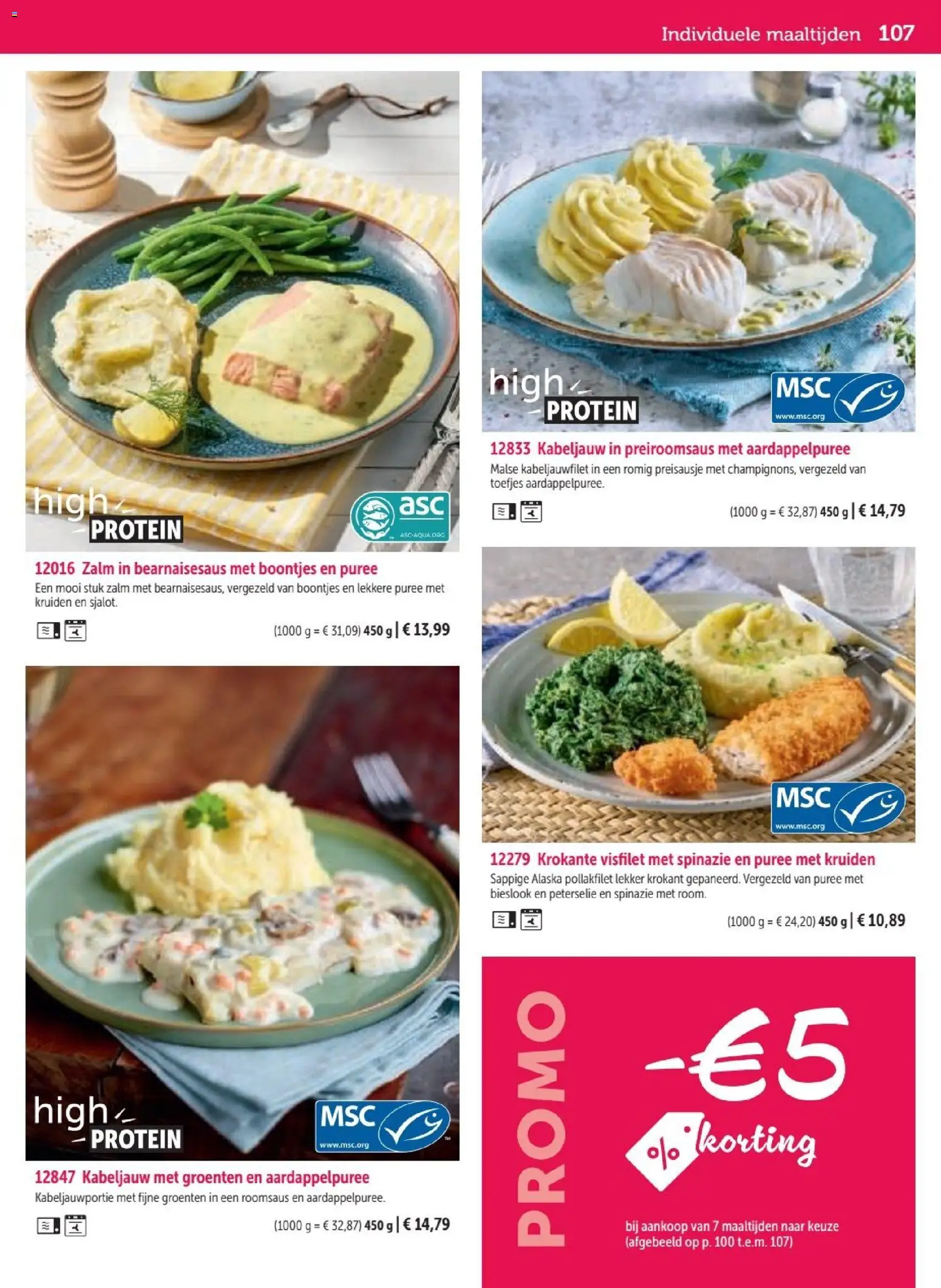 {H1} | Pagina: 107 | Producten: Zalm, Kruiden, Peterselie, Spinazie