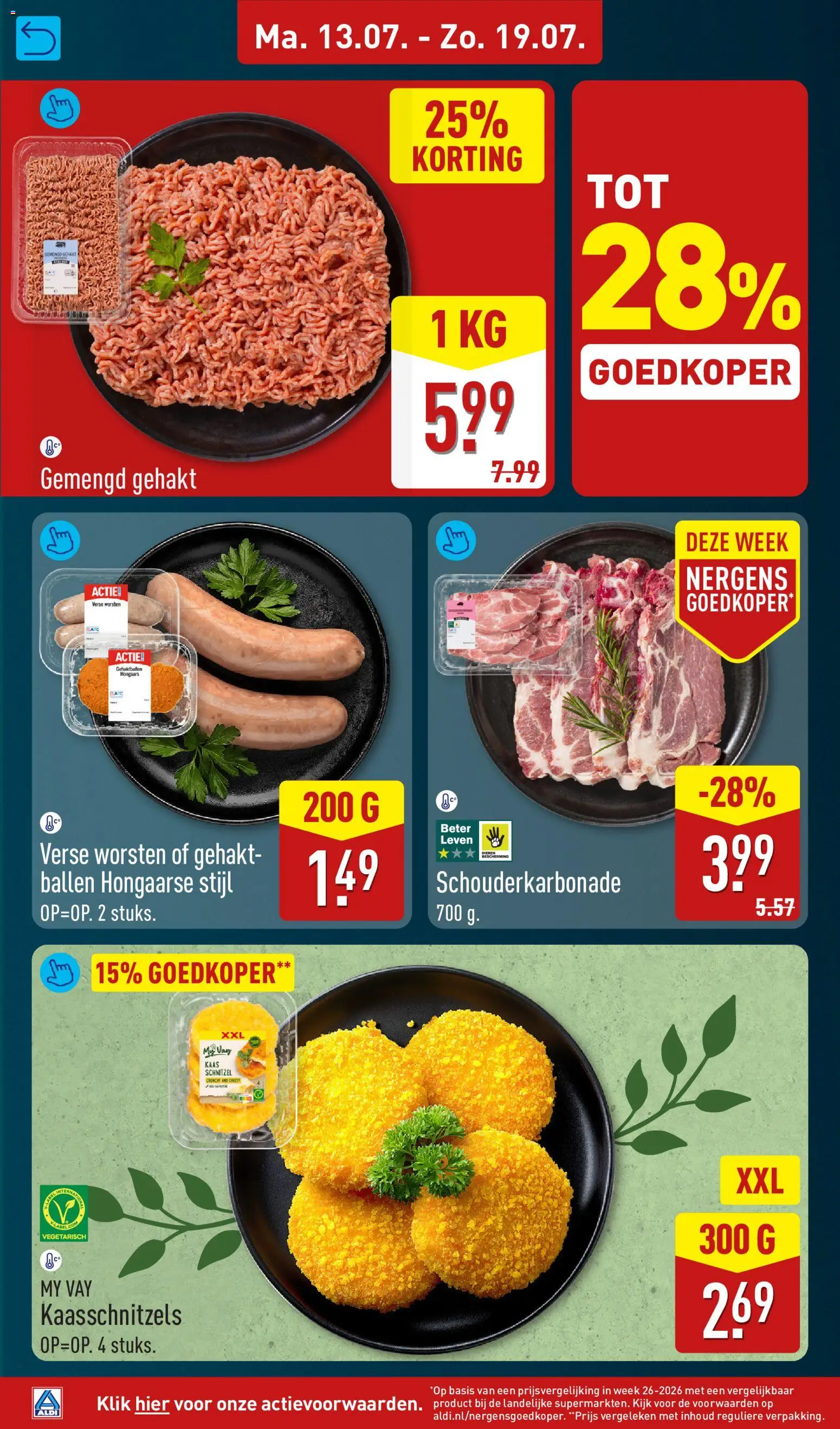 {H1} | Pagina: 8 | Producten: Kaas, Gehakt, Schnitzel