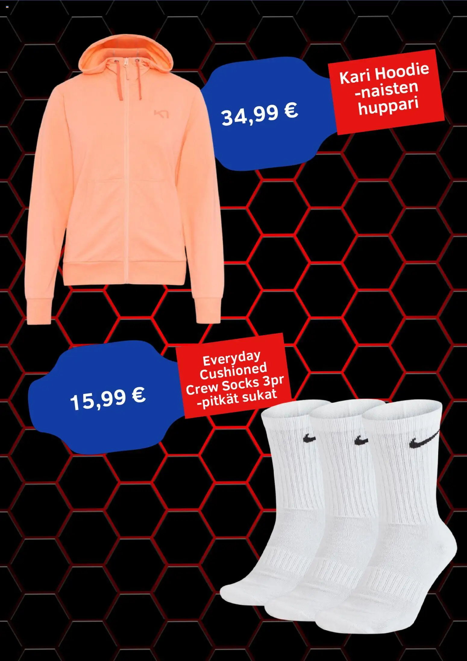 Intersport tarjoukset – voimassa 01/08/2026 alkaen | Sivu: 3 | Tuotteet: Huppari, Sukat