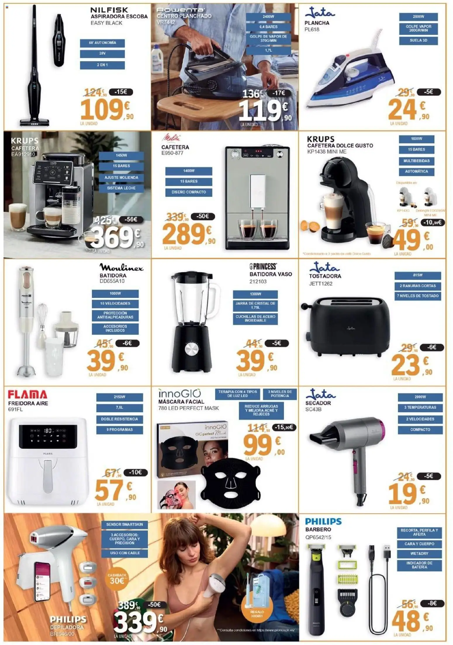 E.Leclerc folleto │ válido desde el 01.05.2026 | Página: 10 | Productos: Máscara, Plancha, Tostadora, Freidora