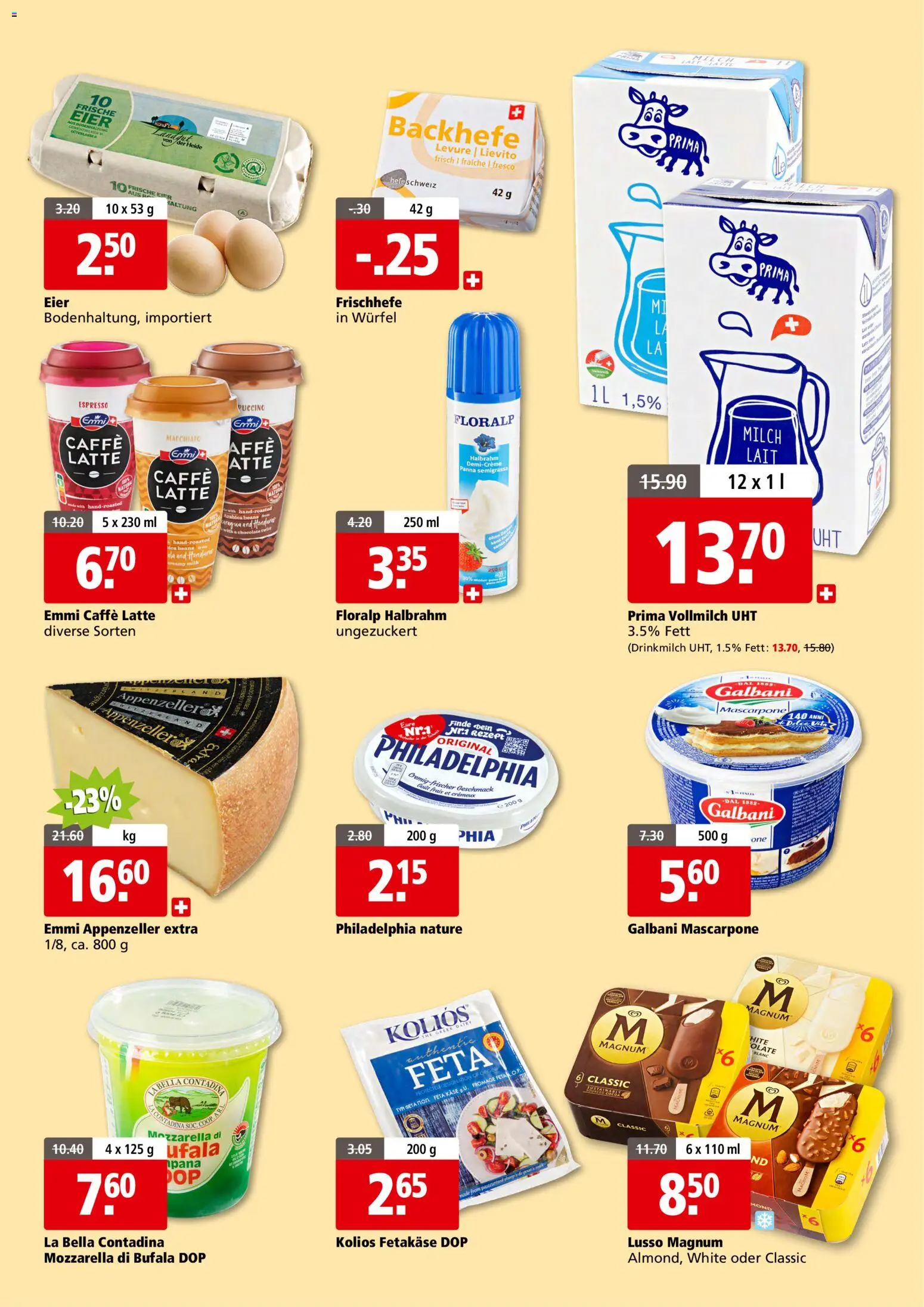 Aligro aktionen 2000 Schlieren, Gossau SG, Frauenfeld, Rapperswil-Jona, Sargans, Bern – gültig ab 08.06.2026 | Seite: 7 | Produkte: En Kommode, Mascarpone, Milch, Käse