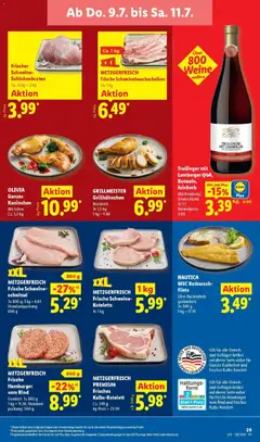 METZGERFRISCH Frische Schweine-schnitzel, METZGERFRISCH Frische Schweine-schnitzel, Je 800 g; 1 kg = 6.61, Standardpackung:, 600 g ab 06.07.2026 gültig | Seite: 55 | Produkte: Kaninchen, Schnitzel, Fleisch