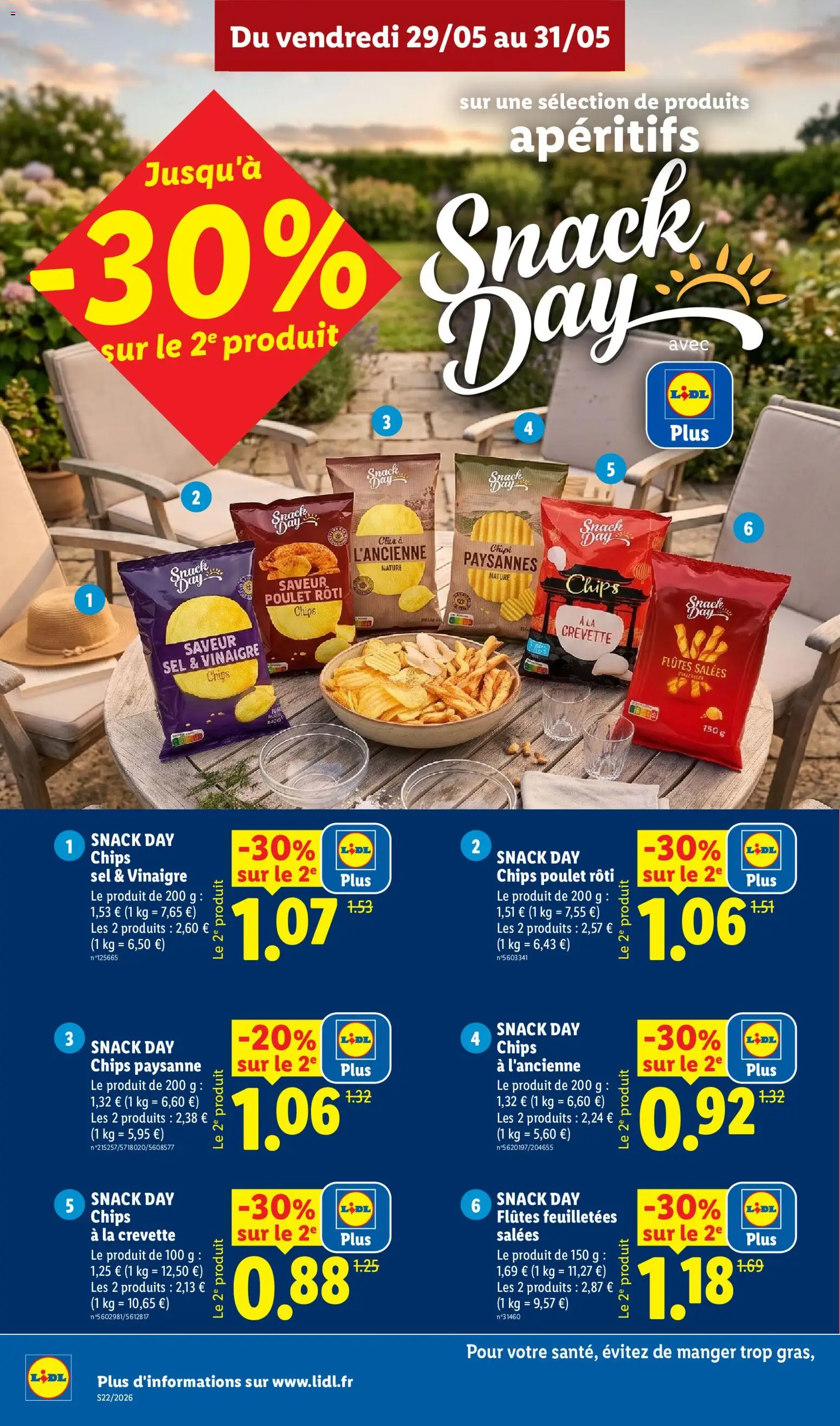 {H1} | Page: 12 | Produits: Crevette, Sel, Vinaigre, Chips