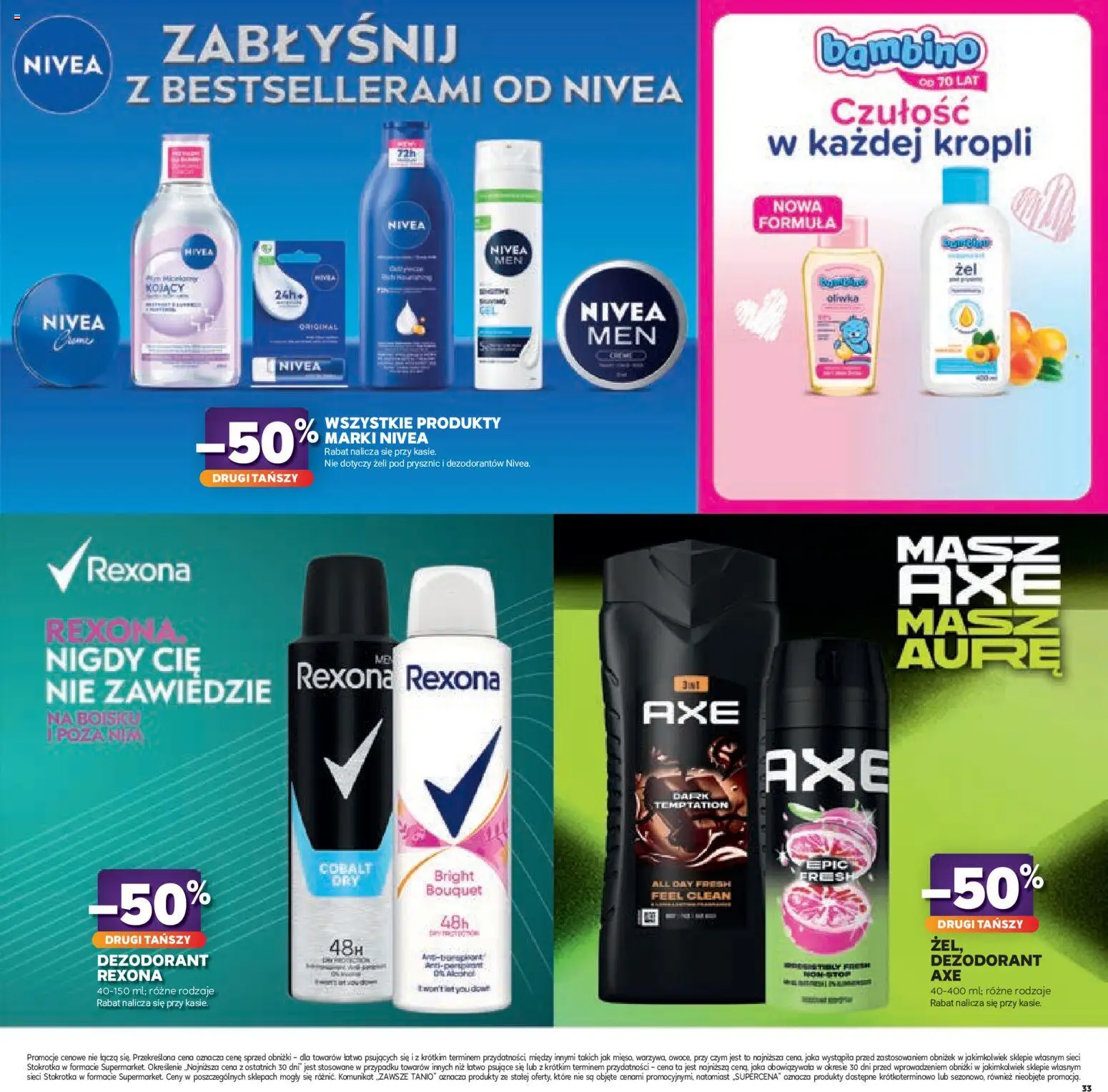Stokrotka gazetka - Katalog Kulinarny od 20.08.2026 | Strona: 33 | Produkty: Stokrotka, Prysznic, Dezodorant