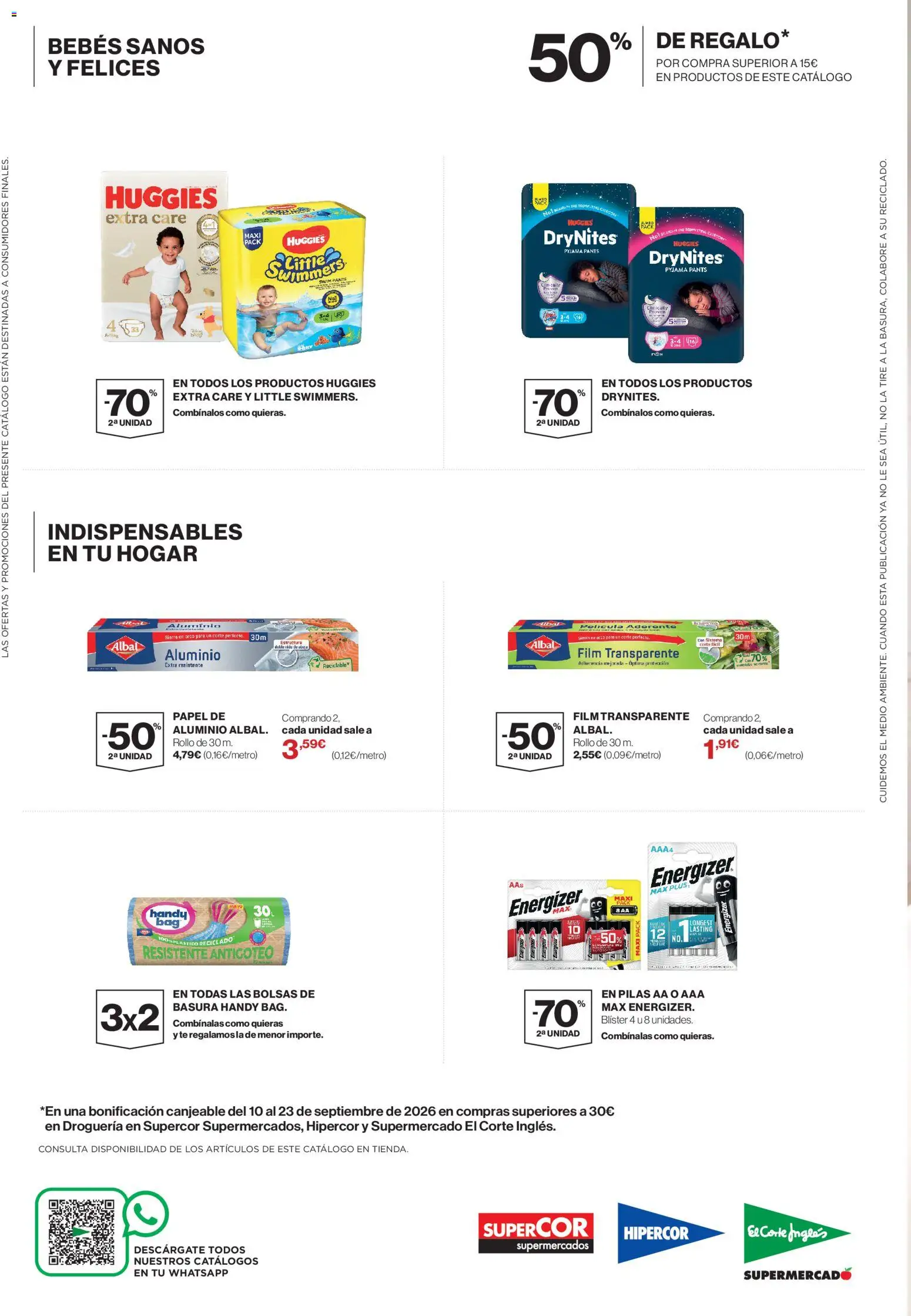 Supercor Limpieza y Cuidado del Hogar Canarias │ válido desde el 26/08/2026 | Página: 8 | Productos: Pilas AA, Té