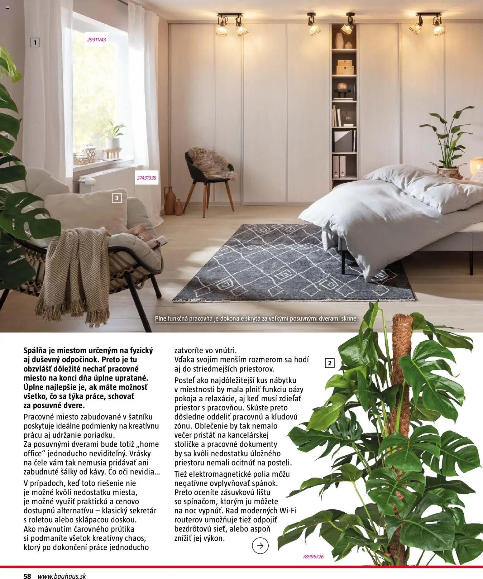 Nové Bauhaus akcie – leták je platný od 03.08.2026 | Strana: 58 | Produkty: Posteľ, Dvere, Posuvné dvere