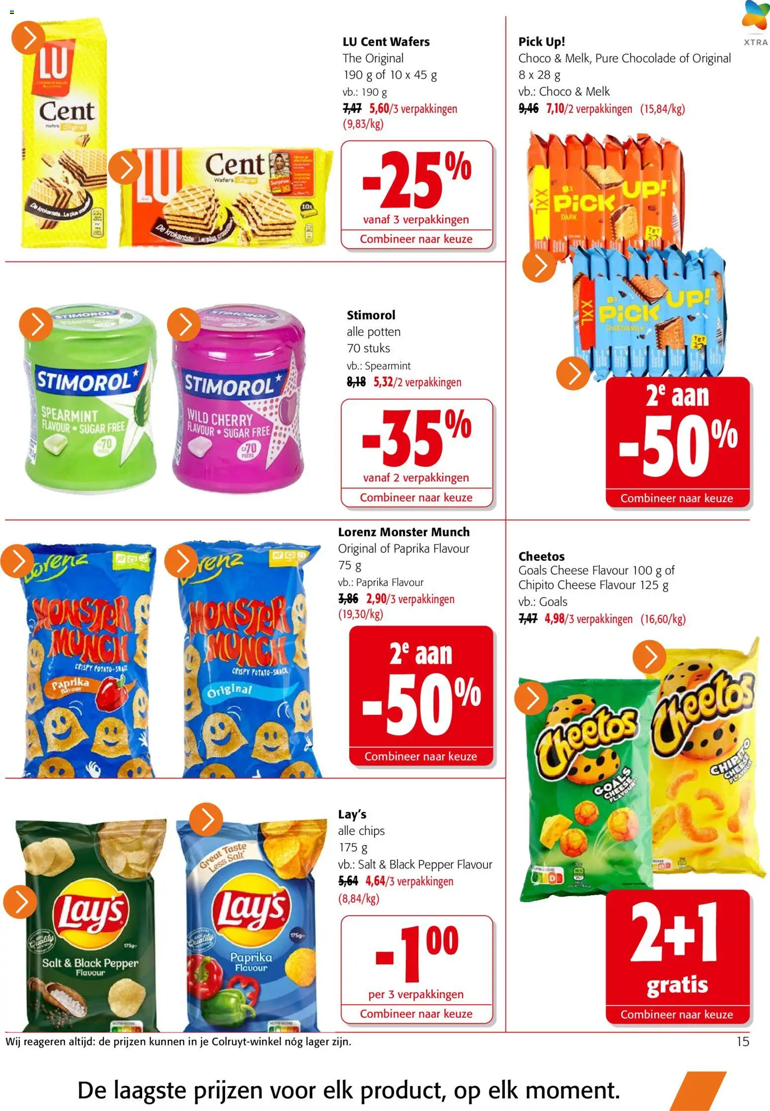 {H1} | Pagina: 15 | Producten: Chips, Monster, Cheetos, Chocolade