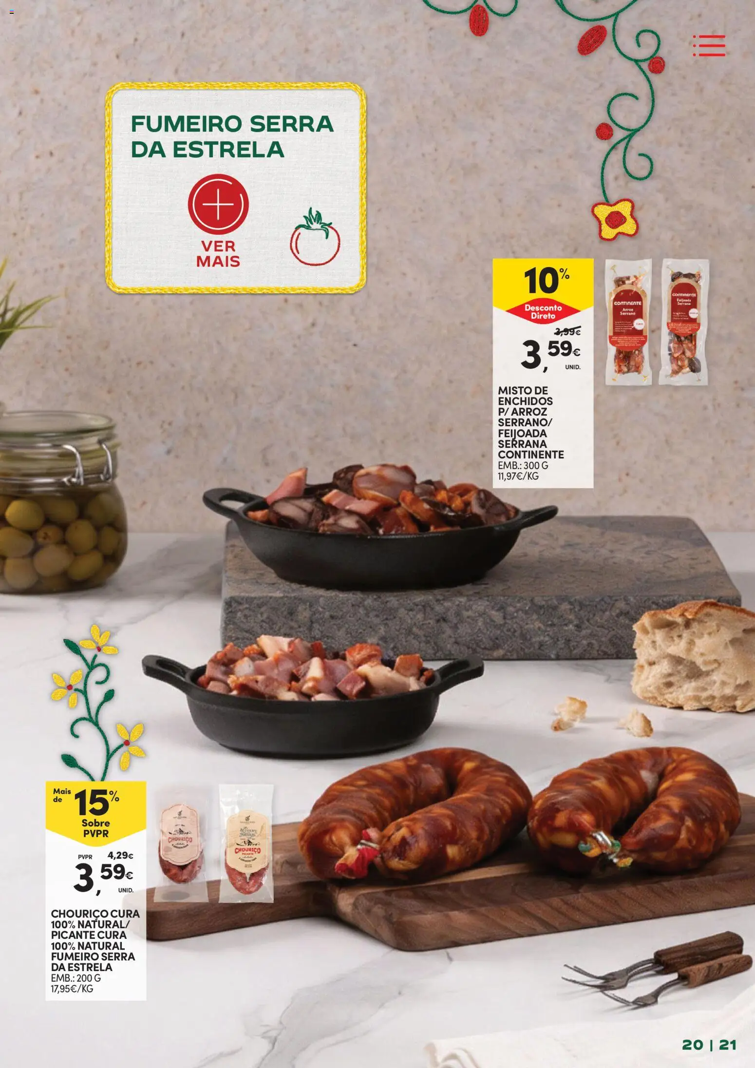 Continente - Frescura de Portugal Direto da origem │ válido de 05.05.2026 | Página: 21 | Produtos: Chouriço, Arroz