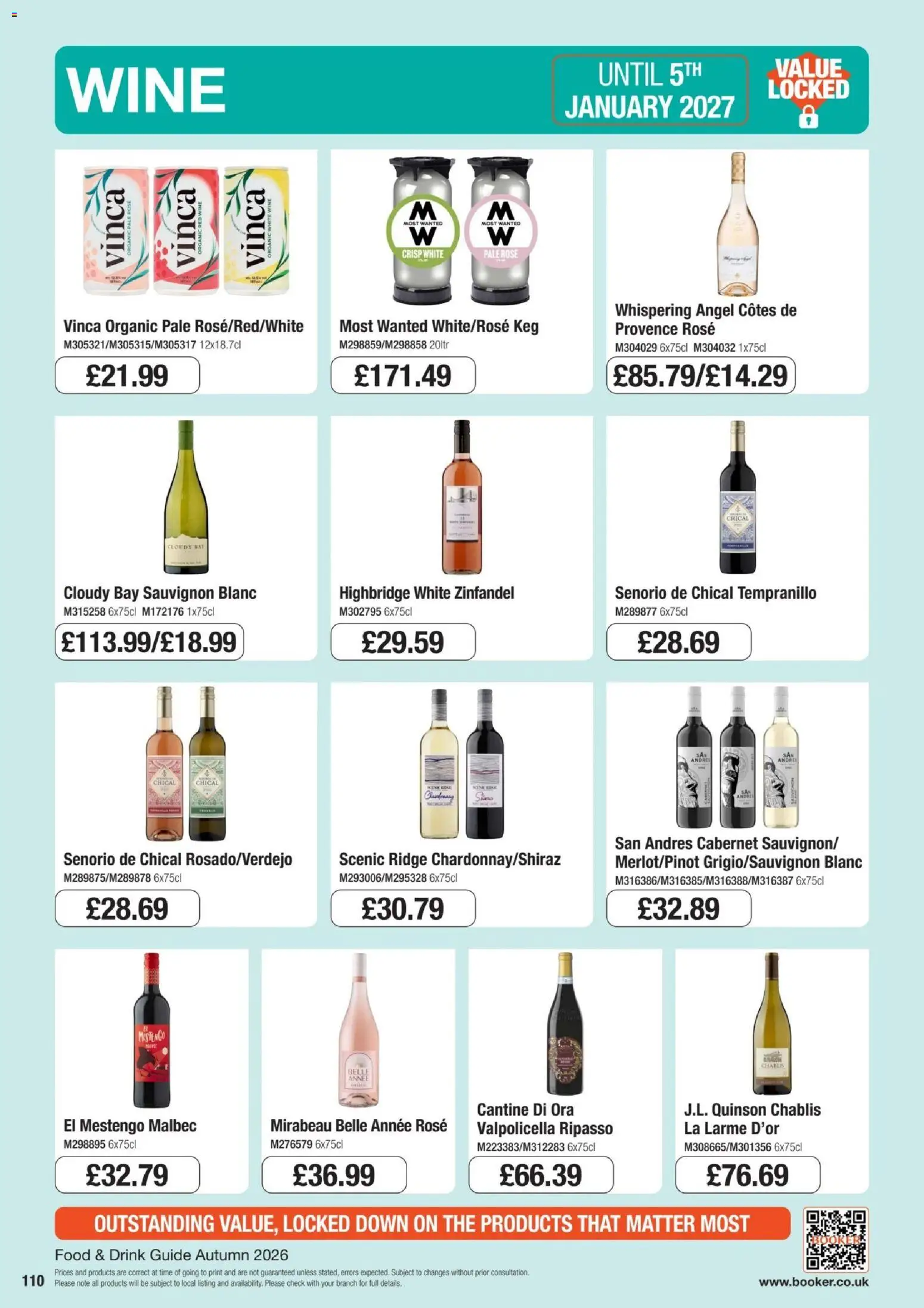 {H1} | Page: 110 | Products: Ridge, Red wine, Wine, White wine