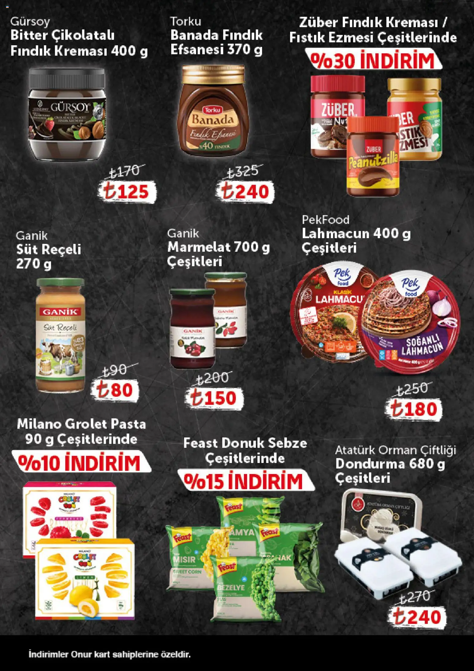 Onur Market - Katalog Gurme - 25 Ağustos 2026 tarihinden itibaren geçerlidir | Sayfa: 7 | Ürünler: Marmelat, Sebze, Bezelye, Mısır