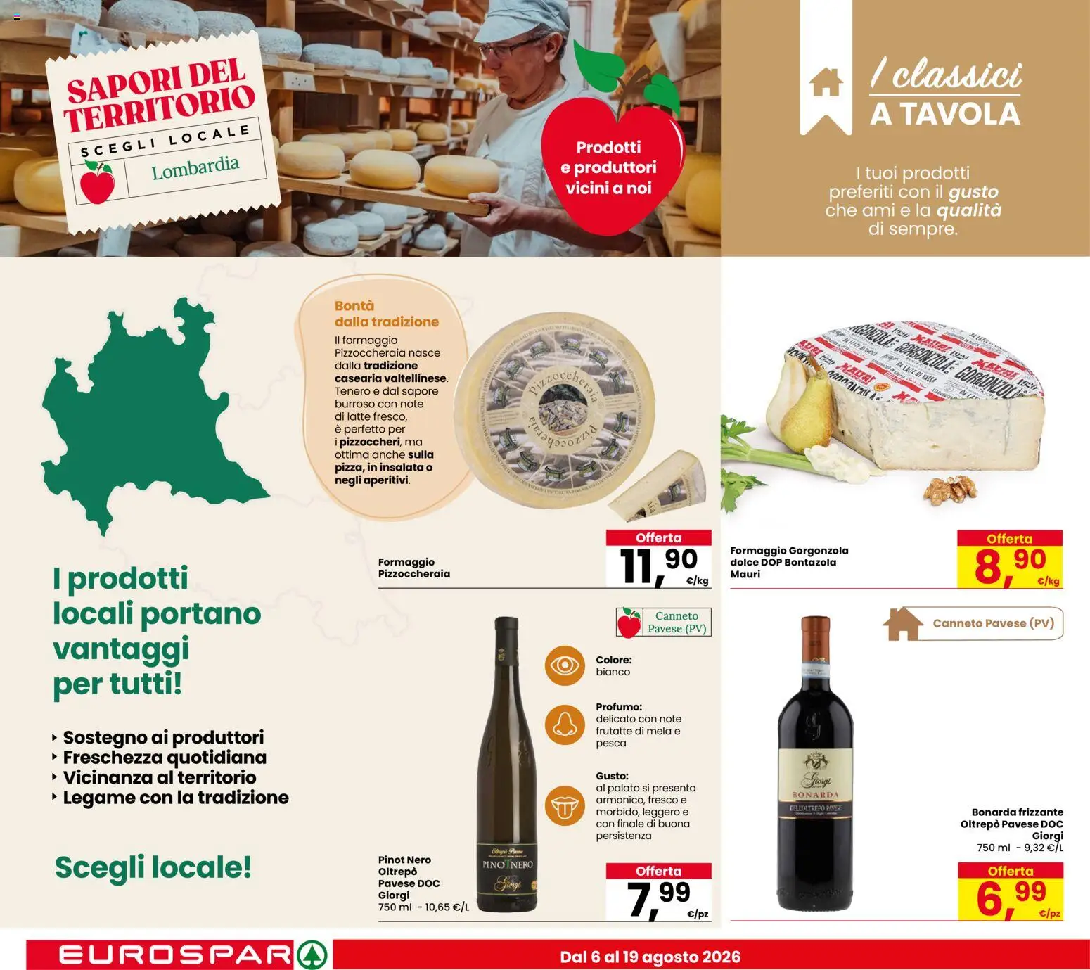 Volantino Eurospar del 06/08/2026 | Pagina: 10 | Prodotti: Insalata, Latte, Formaggio, Profumo