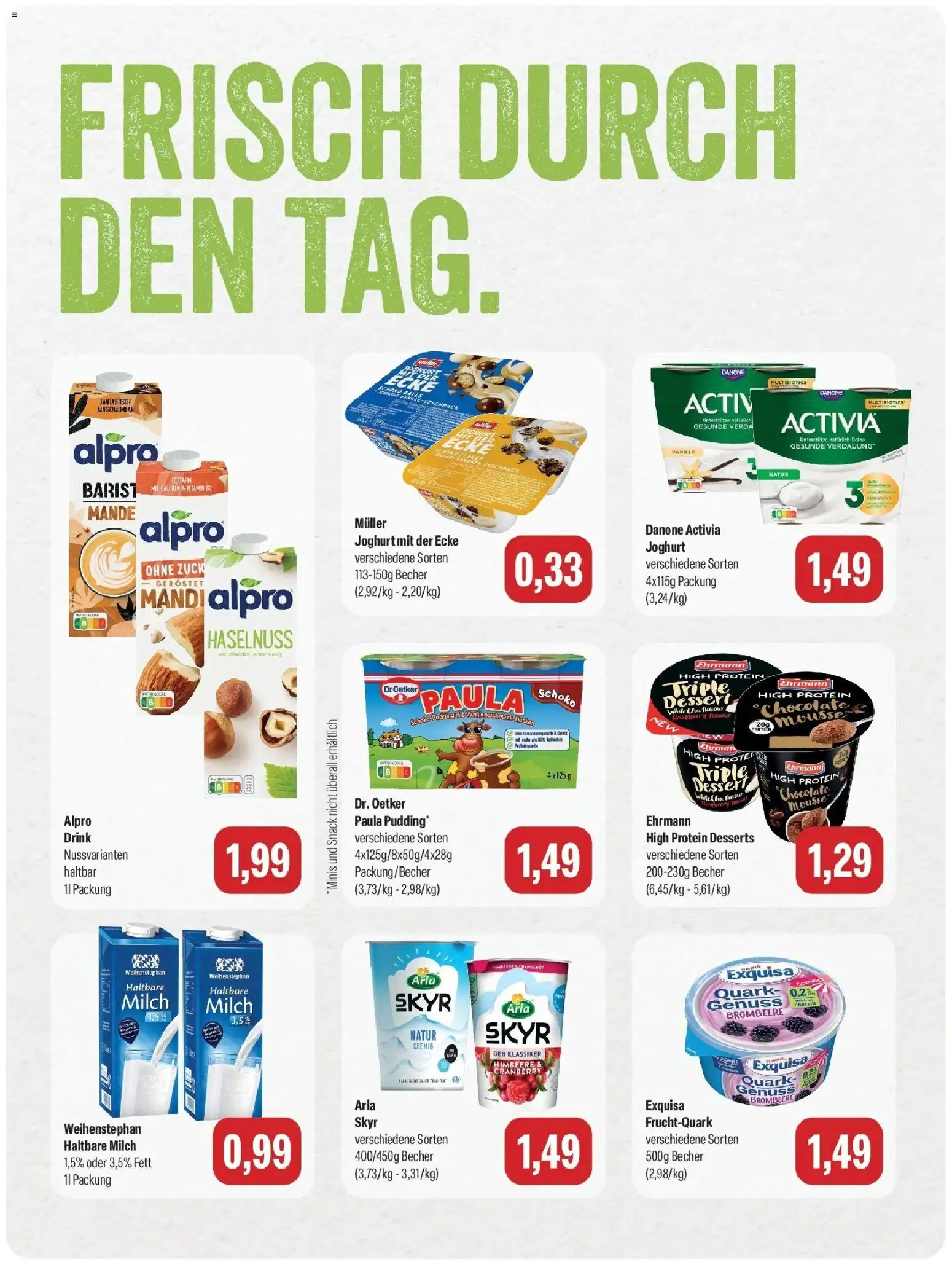 Feneberg Aktuelle Angebote (ab 28.09.2026) zum Blättern | Seite: 6 | Produkte: Quark, Joghurt, Haltbare milch, Vanille