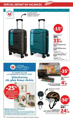 Super U - Prévisualisation de Super U - Les prix bas de la semaine valide à partir de 30/06/2026 | Page: 34 | Produits: Crayons de couleur, Champagne, Casque, Valise