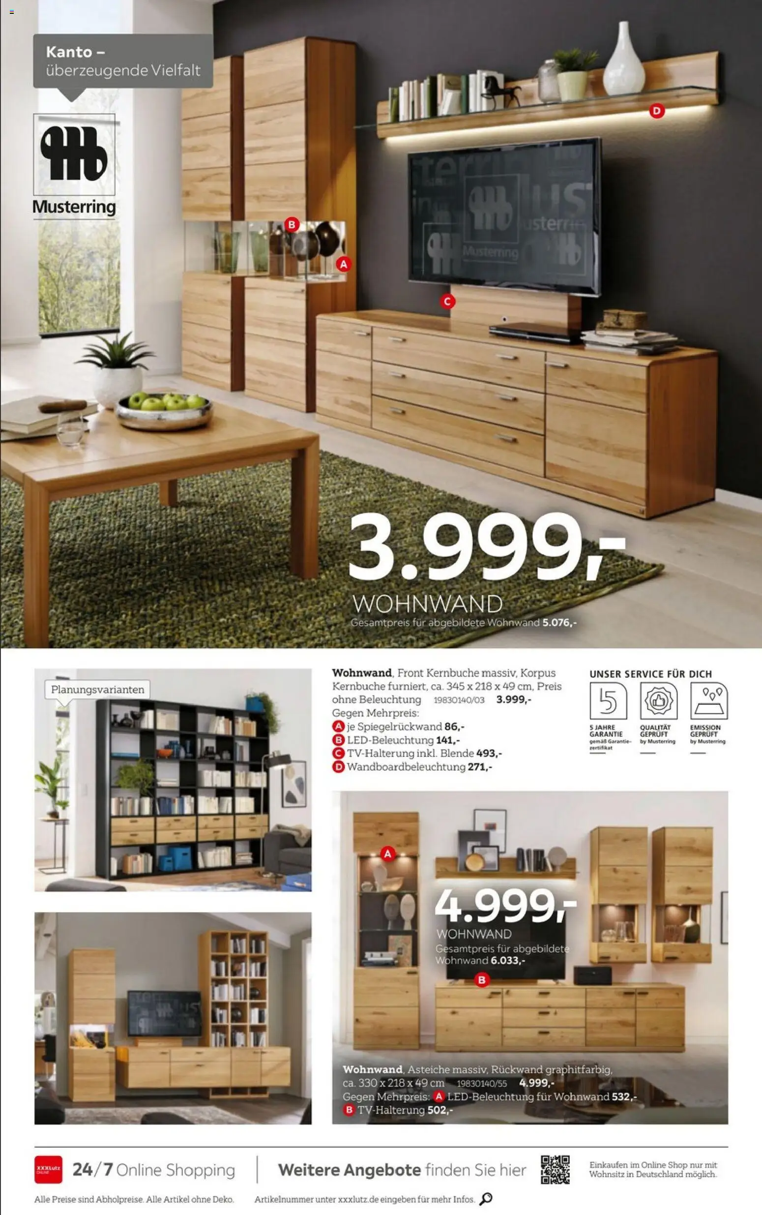 XXXLutz Zuhause beginnt hier – gültig ab 08.08.2026 | Seite: 4 | Produkte: Wohnwand