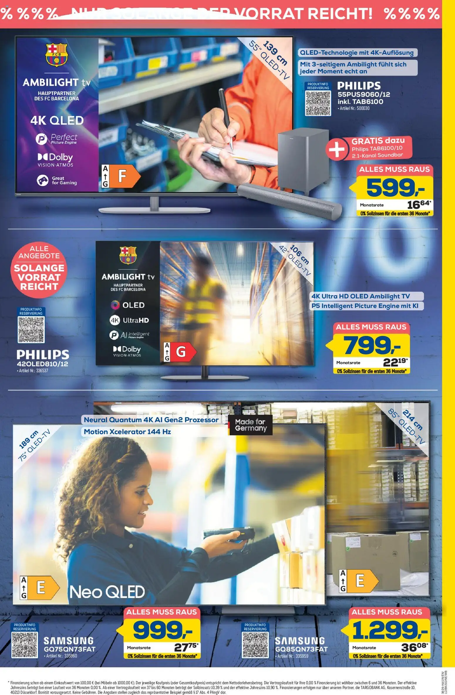 Euronics Prospekt Berlet – gültig ab 10.09.2026 | Seite: 3 | Produkte: Philips, Samsung, Soundbar, TV