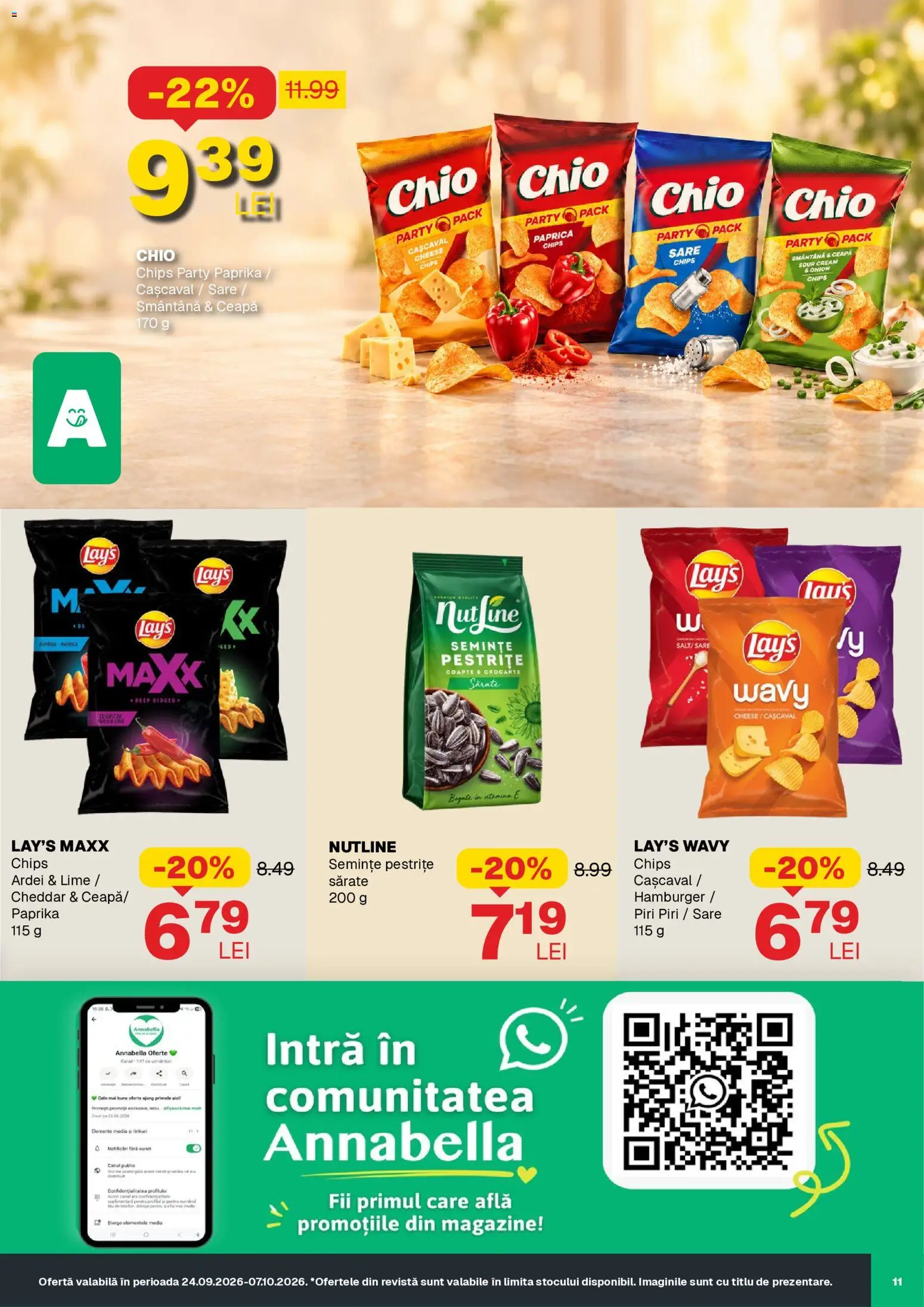 Noul catalog Annabella – valabil de la 24.09.2026 | Pagină: 11 | Produse: Telefon, Semințe, Hamburger, Smântână