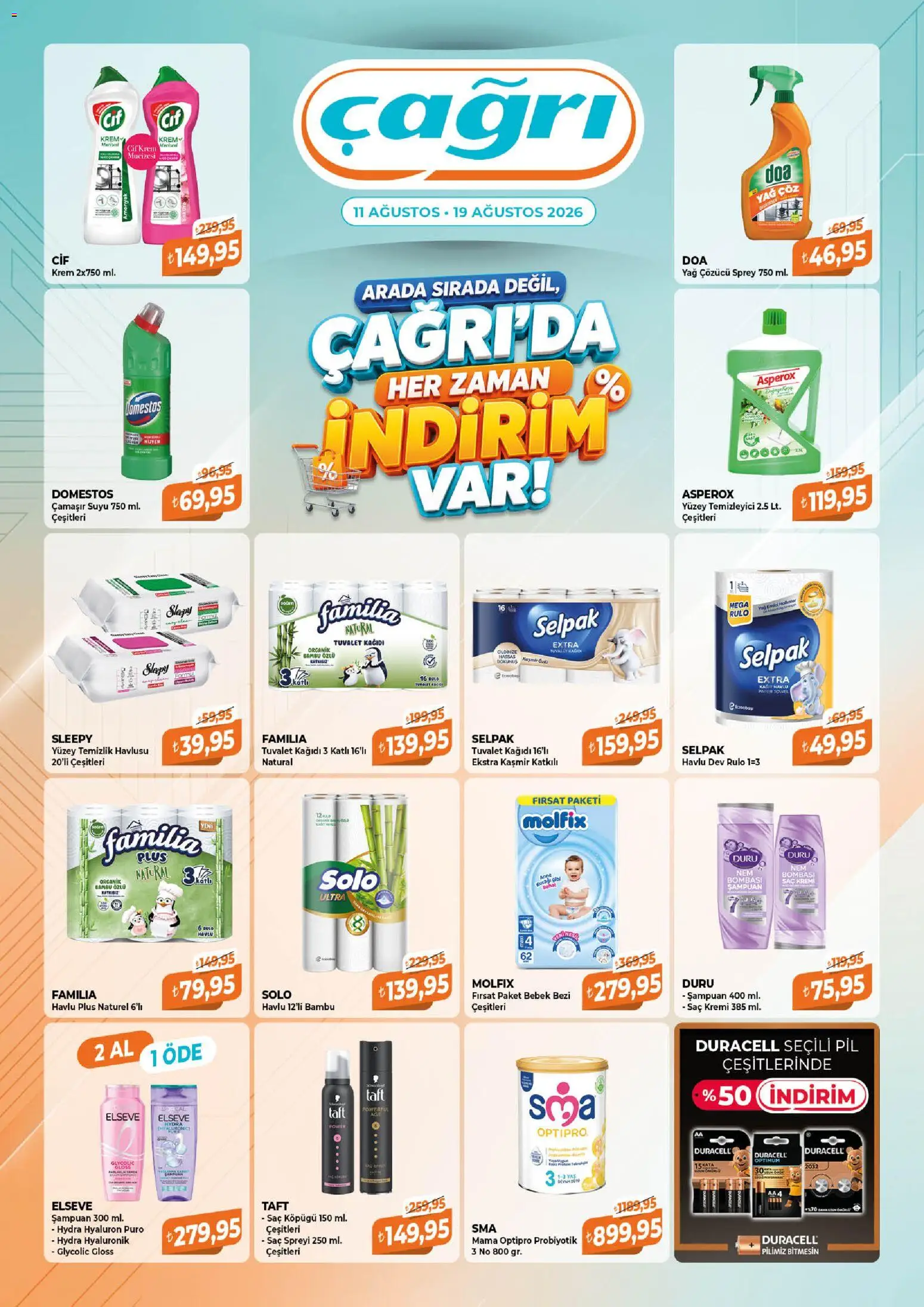 Çağrı Market Katalog - 11 Ağustos 2026 tarihinden itibaren geçerlidir | Sayfa: 7 | Ürünler: Saç Kremi, Krem, Yağ, Yağ çözücü
