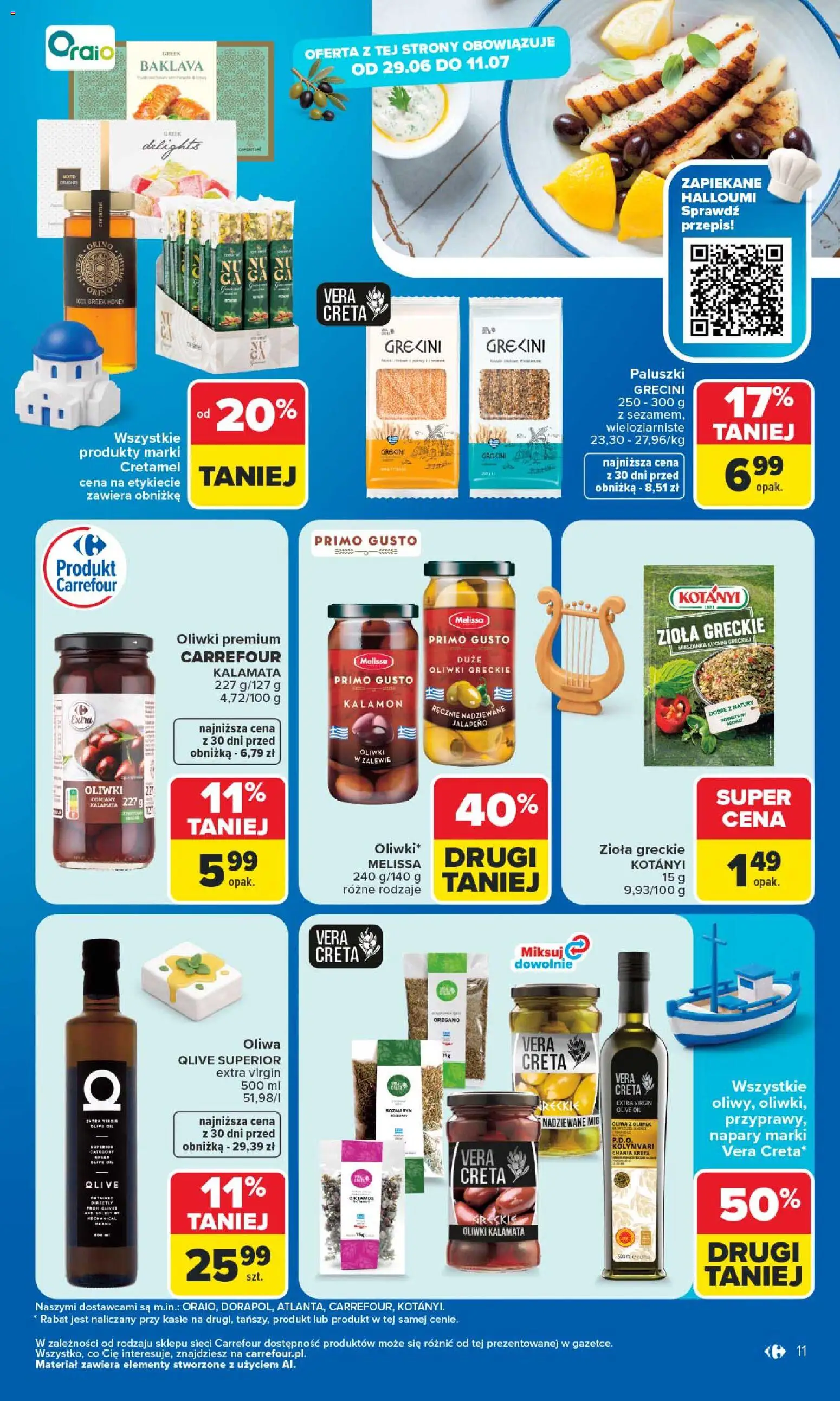 Carrefour gazetka od 29.06.2026 | Strona: 13 | Produkty: Halloumi, Baklava, Oregano, Paluszki