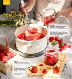 Náhled letáku JAHODY, omývejte až těsně před podáváním. Díky tomu si déle zachovají svou šťavnatost, vůni i přirozeně sladkou chuť. od 01.07.2026 | Strana: 18 | Produkty: Jahody, Maliny, Kostky, Kuchyně