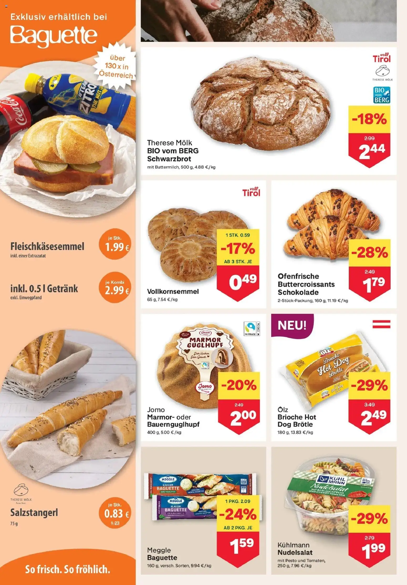 MPREIS Saalbach von 17.09.2026 - Aktuelle Angebote | Seite: 4 | Produkte: Knoblauch, Baguette, Brioche, Tomaten