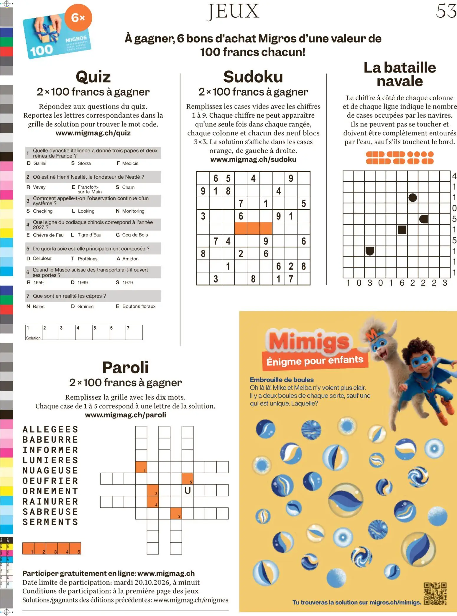 Migros aktionen Magazine FR – gültig ab 14.10.2026 | Seite: 53