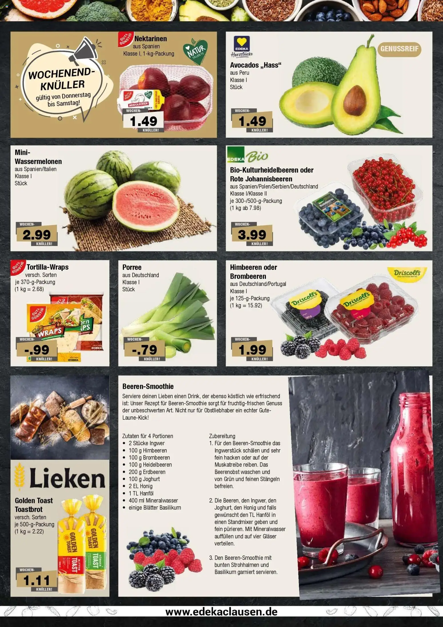 Edeka prospekt Hamburg – gültig ab 13.07.2026 | Seite: 2 | Produkte: Himbeeren, Toast, Heidelbeeren, Erdbeeren