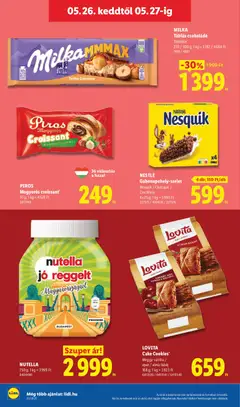 NUTELLA, 750 g - amely érvényes a következő dátumtól: 21.05.2026 | Oldal: 74