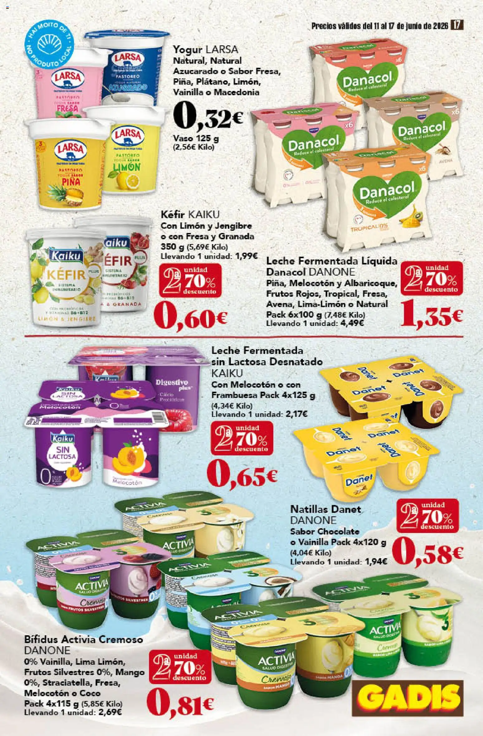 Gadis folleto │ válido desde el 11.06.2026 | Página: 17 | Productos: Leche, Yogur, Τυρόπιτα, Ρούτερ