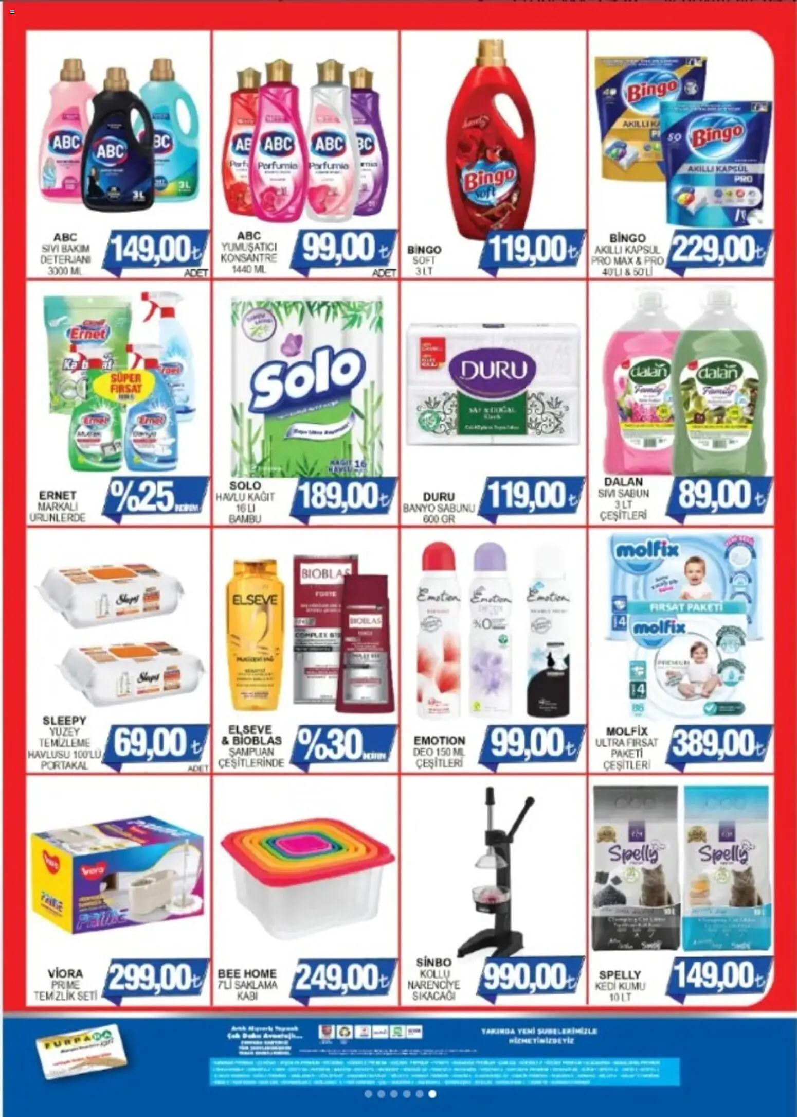 Furpa - Katalog Muhteşem Fiyatlar - 09 Ekim 2026 tarihinden itibaren geçerlidir | Sayfa: 6 | Ürünler: Banyo, Şampuan, Yumuşatıcı, Portakal