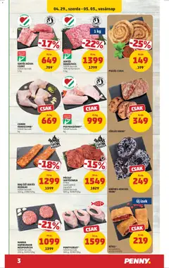 MARHA HAMBURGER HÚSPOGÁCSA, hűtött termék 200 g, 5495 Ft/kg - amely érvényes a következő dátumtól: 29.04.2026 | Oldal: 3