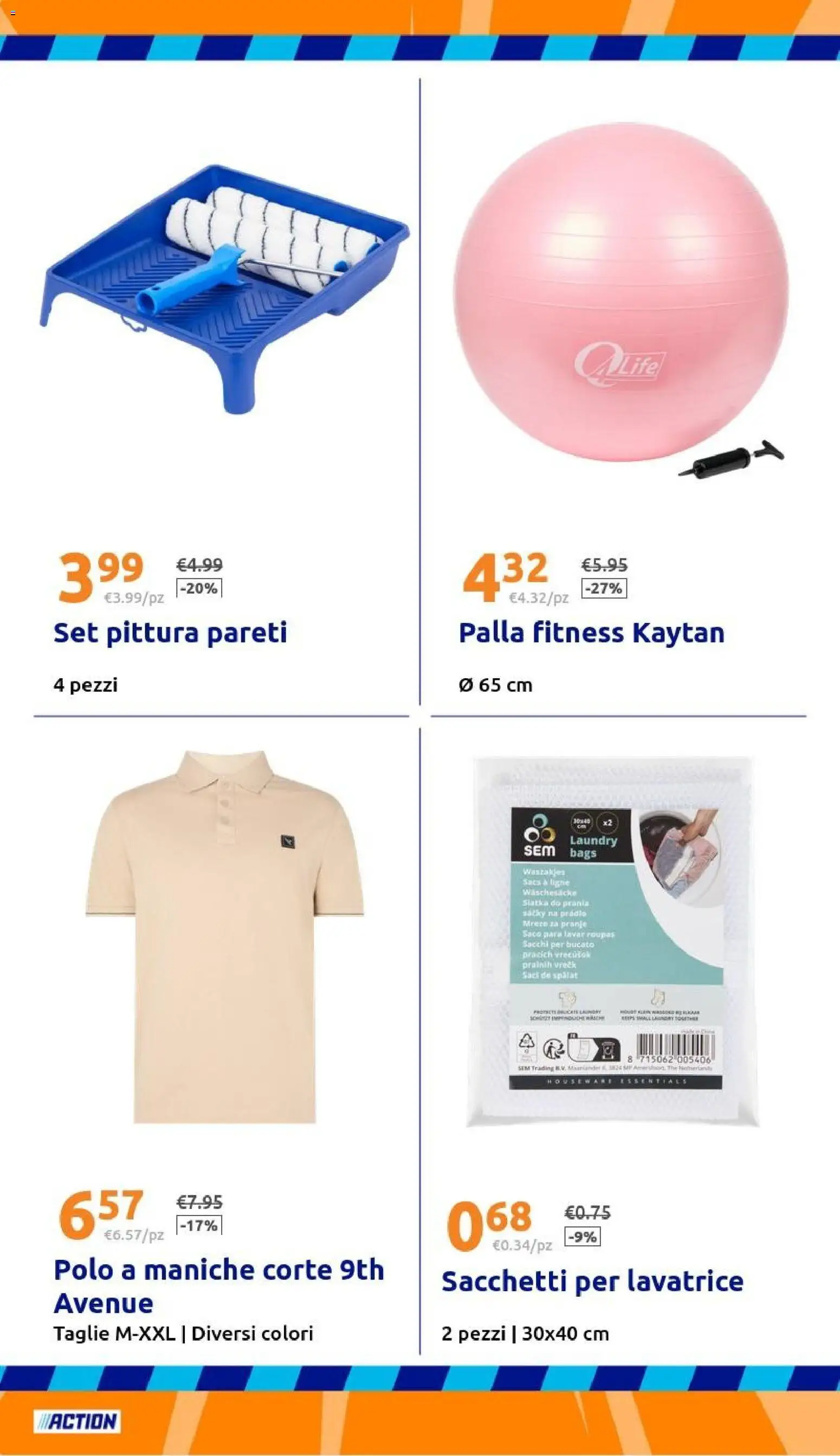 Volantino Action del 27.05.2026 | Pagina: 24 | Prodotti: Lavatrice, Polo, The, Pittura