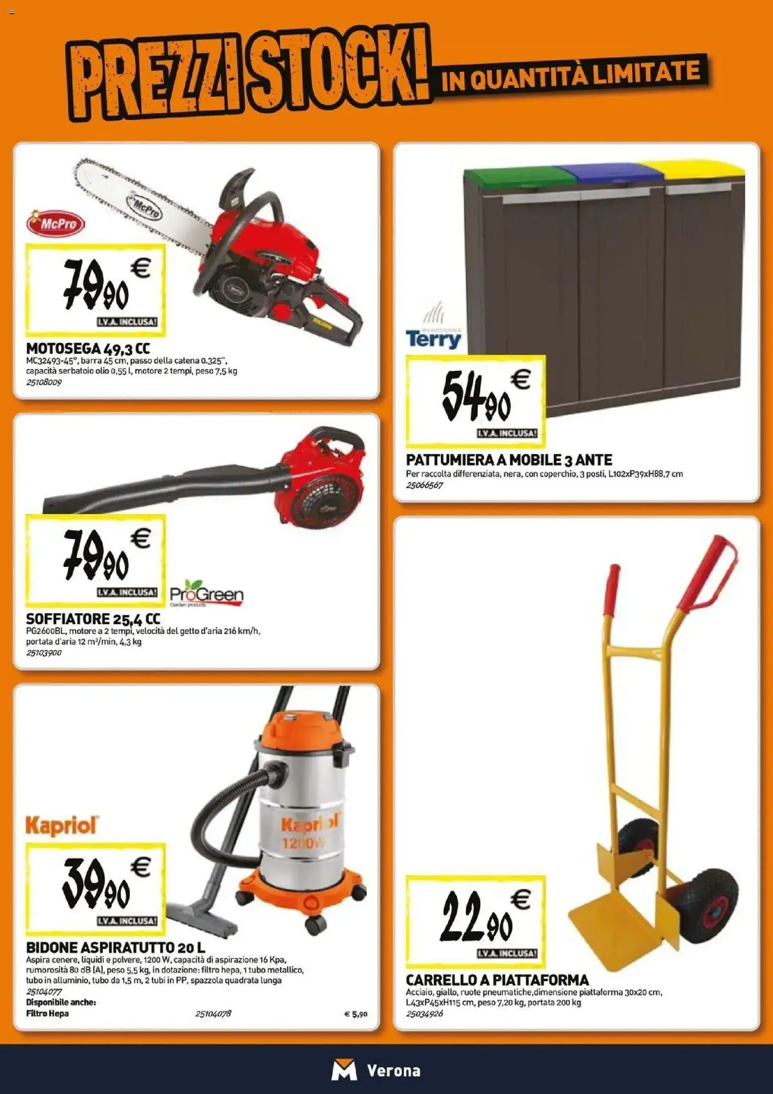 Nuovo TECNOMAT catalogo Verona dal 29/10/2026 > offerte anteprima 🛍️ | Pagina: 18 | Prodotti: Spazzola, Mobile, Filtro HEPA, Tubo