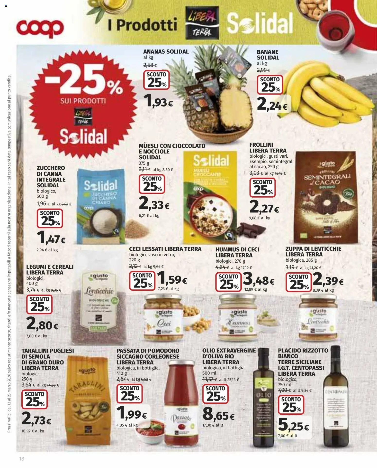 Volantino COOP del 12.03.2026 | Pagina: 18 | Prodotti: Legumi, Ceci, Nocciole, Hummus