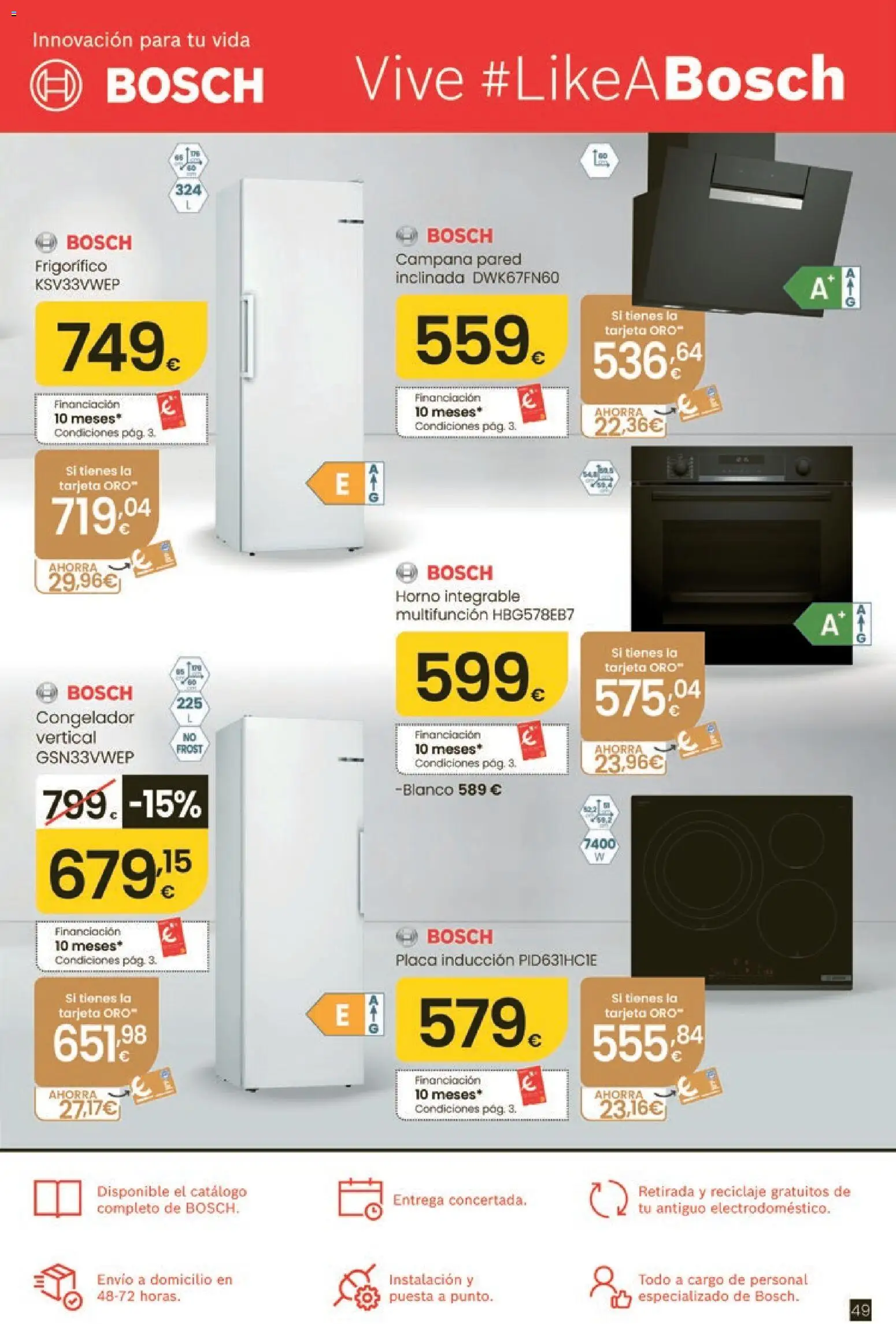 Eroski Oh! Oferta Pontevedra │ válido desde el 11.06.2026 | Página: 49 | Productos: Congelador, Horno