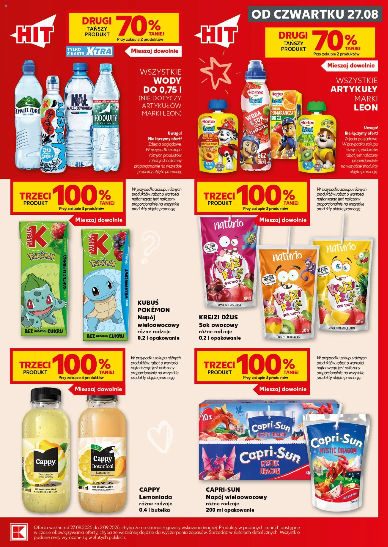 Kaufland Polsko leták od 27.08.2026 | Strana: 3 | Produkty: Džus, Kiwi, Multivitamin, Apple