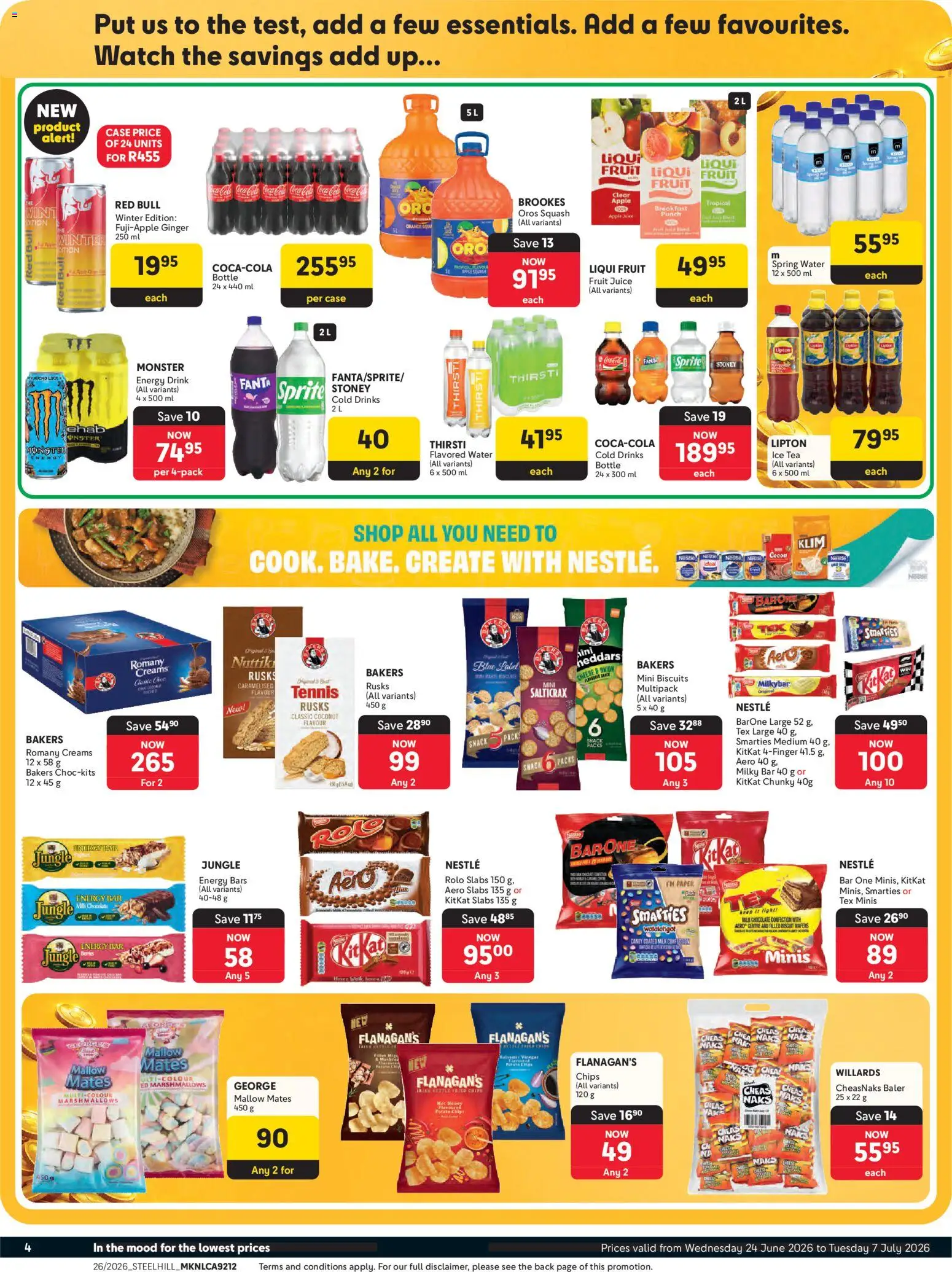 New Makro catalogue – valid from 24/06/2026 | Page: 4 | Products: Case, Milk, Rusks, Paper