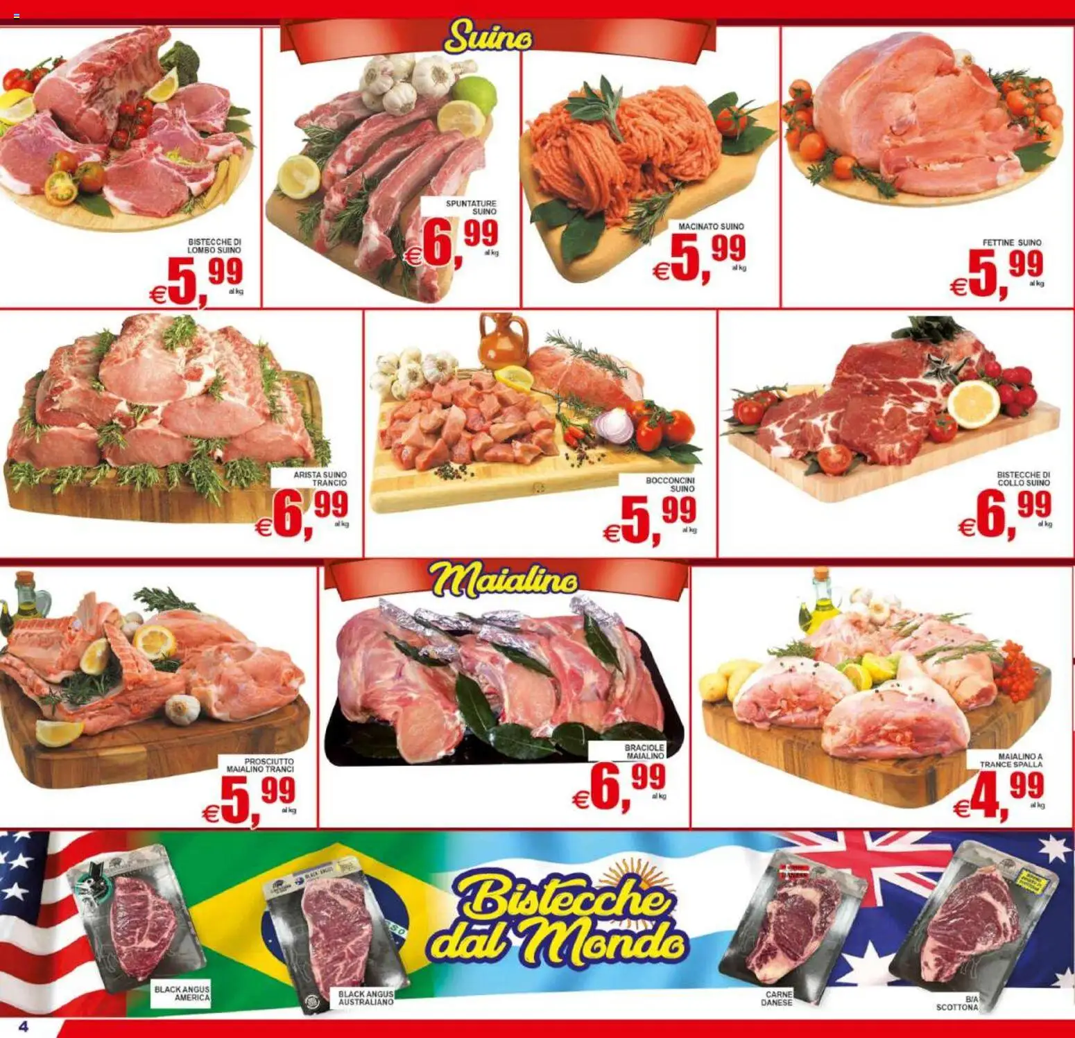 Volantino Pewex del 02/09/2026 | Pagina: 4 | Prodotti: Spalla, Suino, Collo, Carne