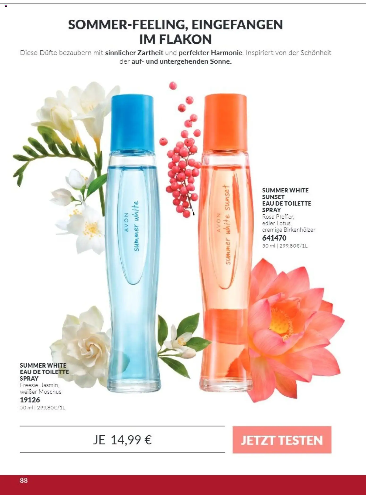 AVON Katalog Oktober 2026 – gültig ab 01.10.2026 | Seite: 88 | Produkte: Toilette, Eau de Toilette