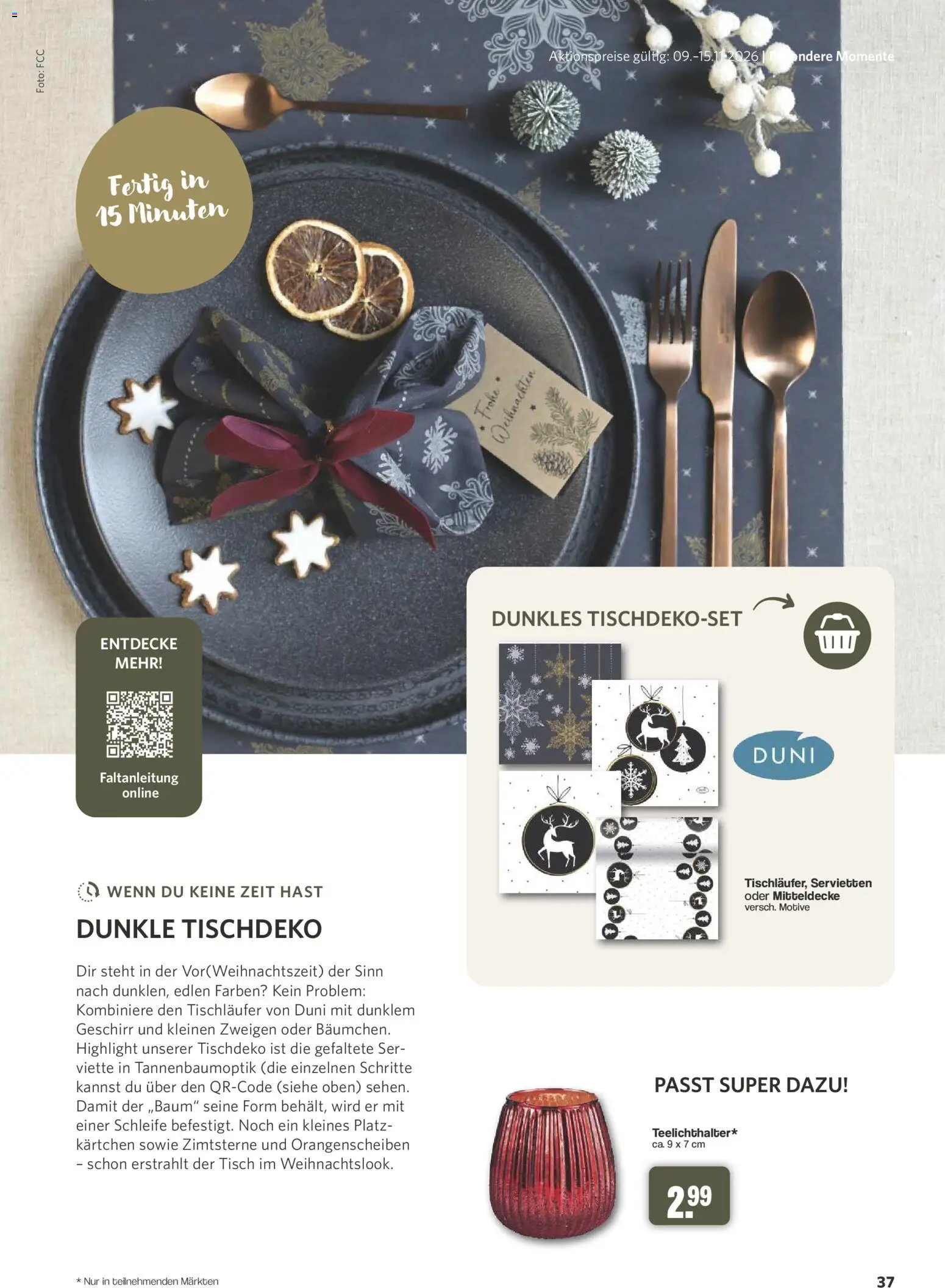 Famila Nordwest myTime November 2026 – gültig ab 26.10.2026 | Seite: 37 | Produkte: Tisch