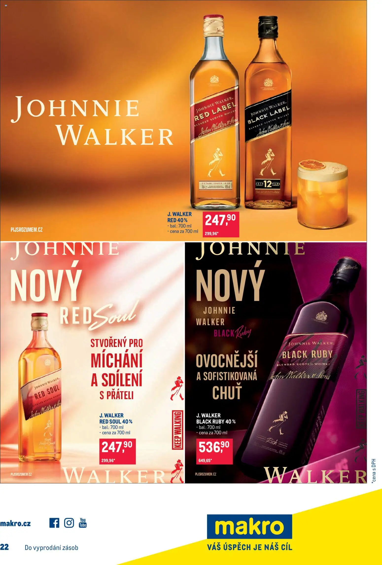 Makro leták - Pro milovníky jídla od 07.10.2026 | Strana: 34 | Produkty: Whisky, Red Label