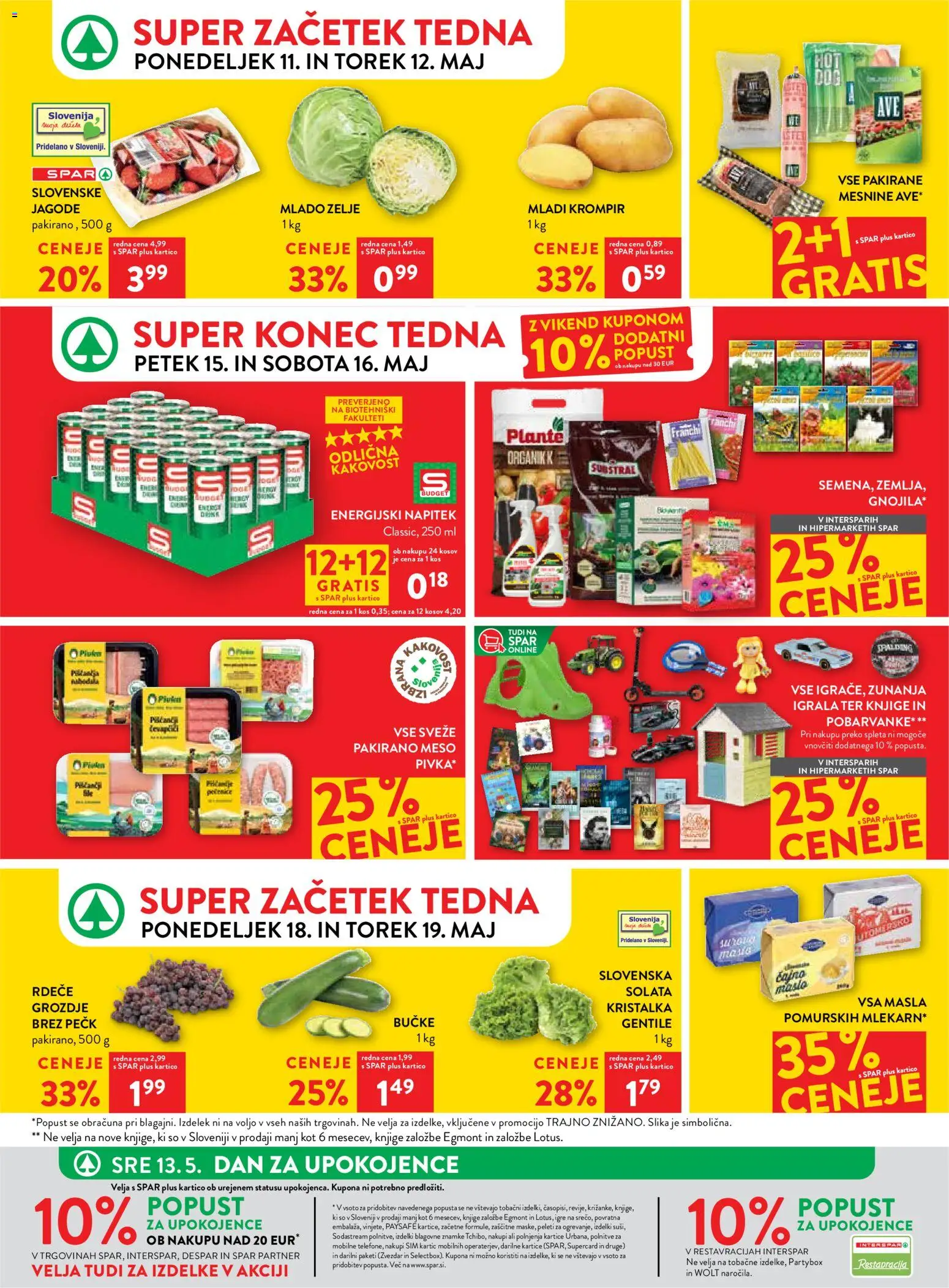 Novi Spar katalog ponudbe – veljaven od 13.05.2026 | Stran: 46 | Izdelki: Grozdje, Kos, Jagode, Krompir