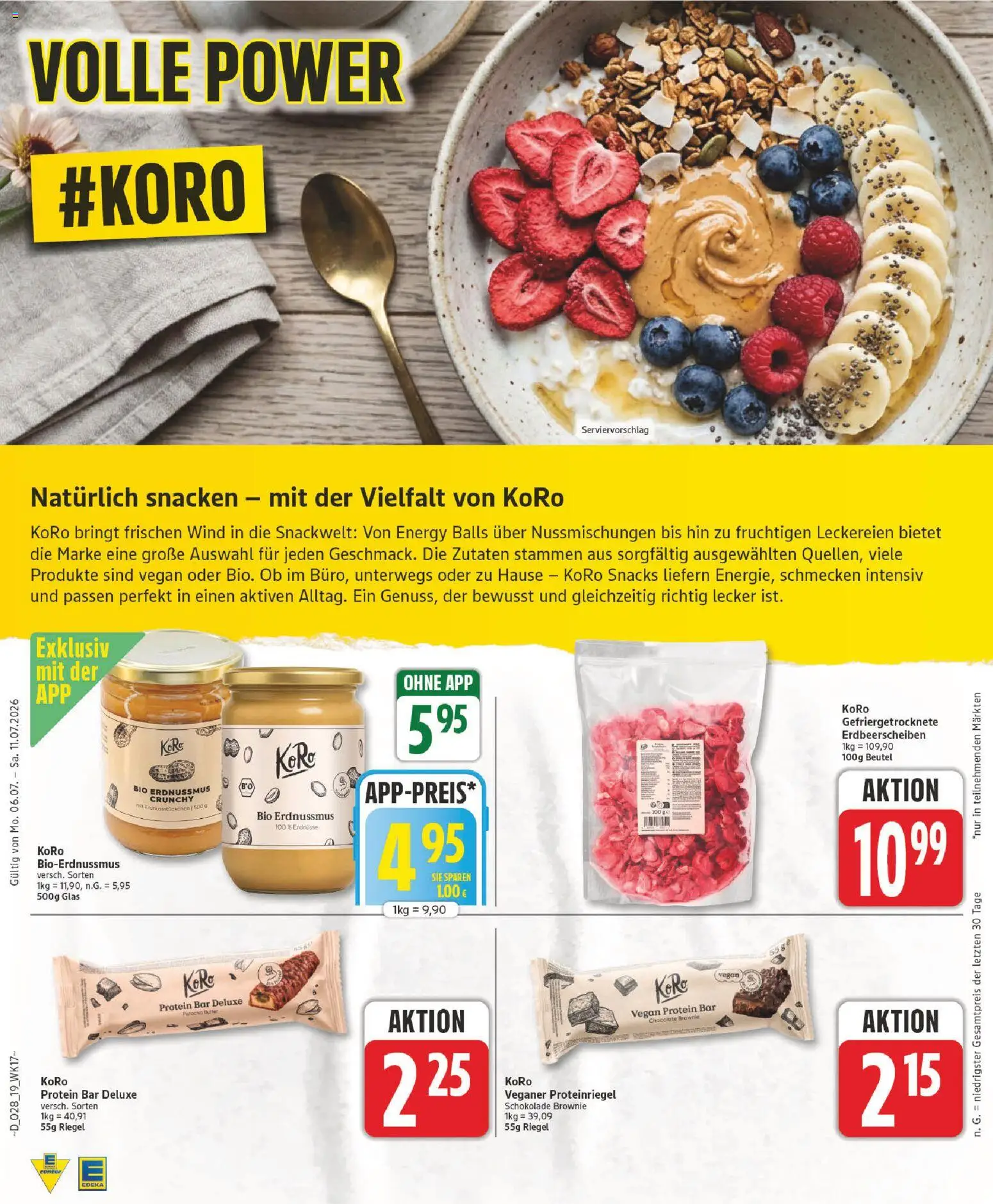 Edeka Prospekt – gültig ab 06.07.2026 | Seite: 19 | Produkte: Energy, Butter, Schokolade