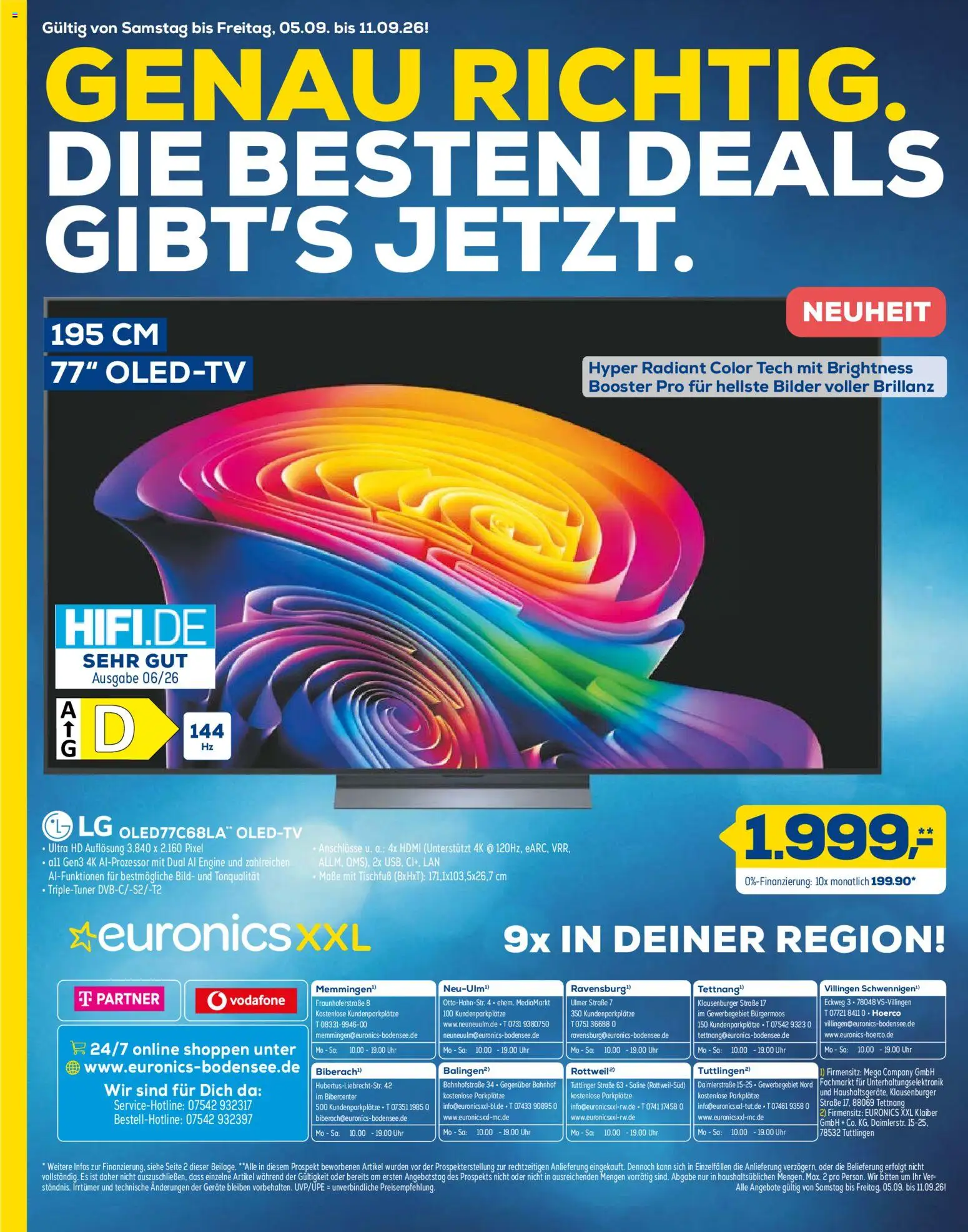 Euronics  Aktueller Prospekt – gültig ab 05.09.2026 | Seite: 12 | Produkte: LG, Bilder, Uhr